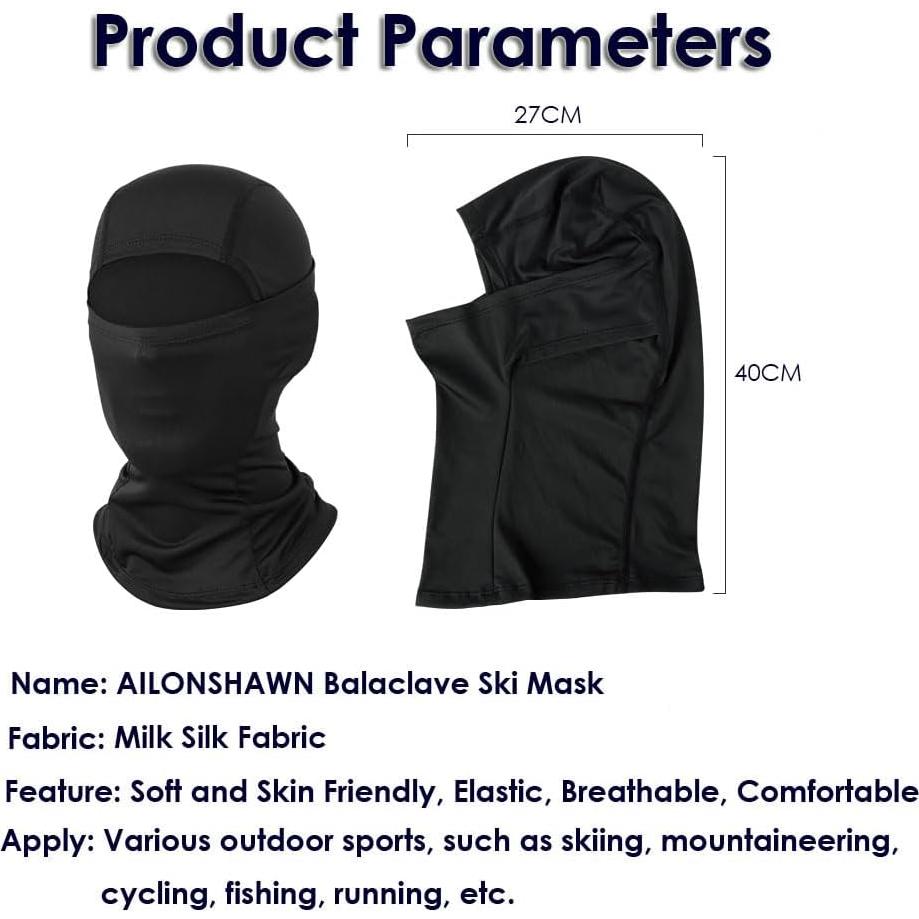 Máscara Balaclava Unisex 2 Piezas Protección Solar UV