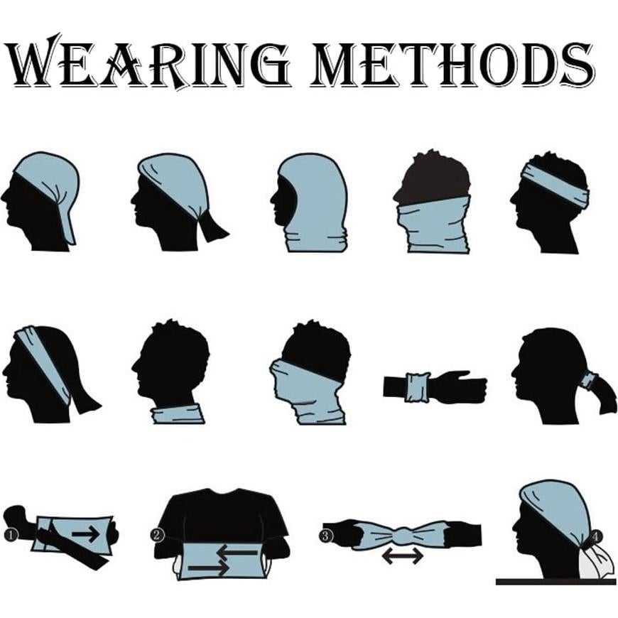 Máscara Balaclava Unisex 2 Piezas Protección Solar UV