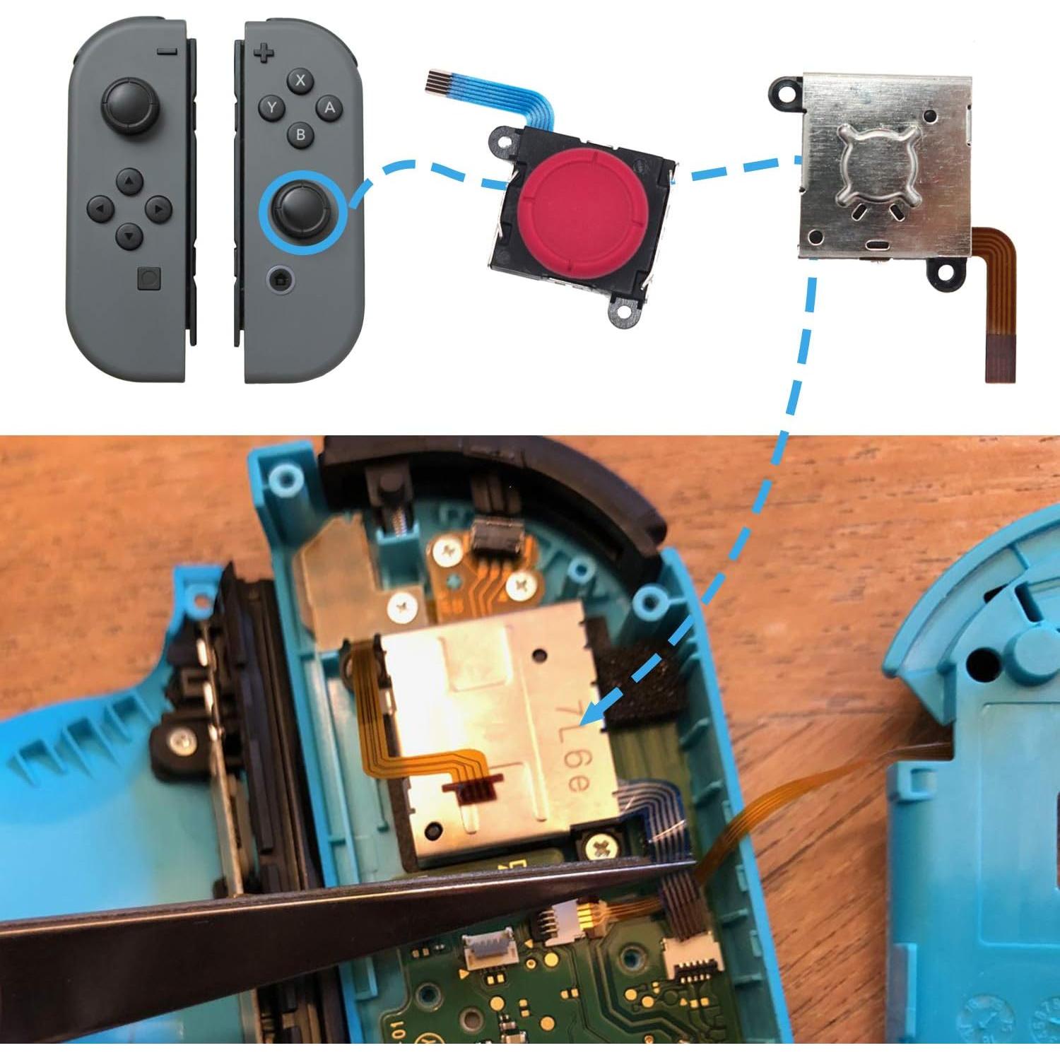 Kit de Reparación Joystick Analógico 3D BRHE para Switch - 2 Piezas