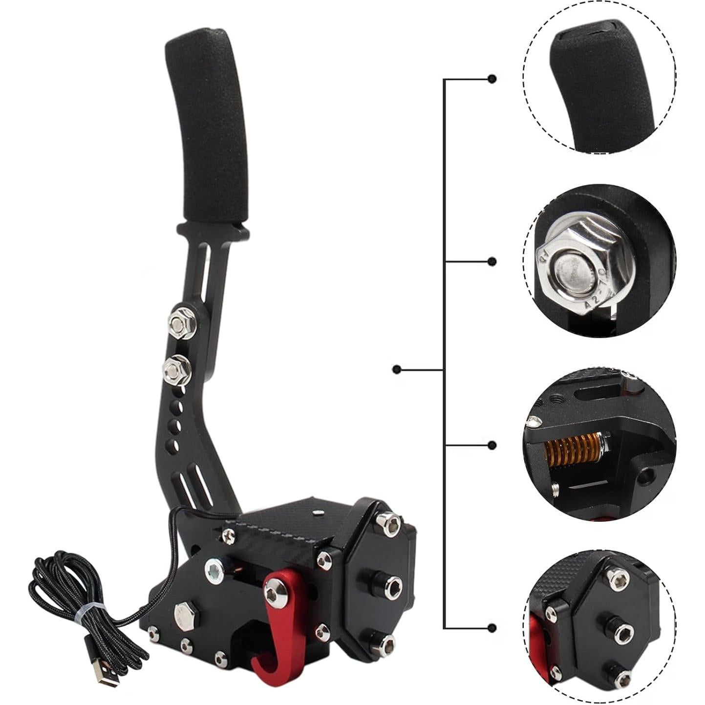 Freno de Mano USB YESHMA 64 Bit Sin Contacto para Simuladores