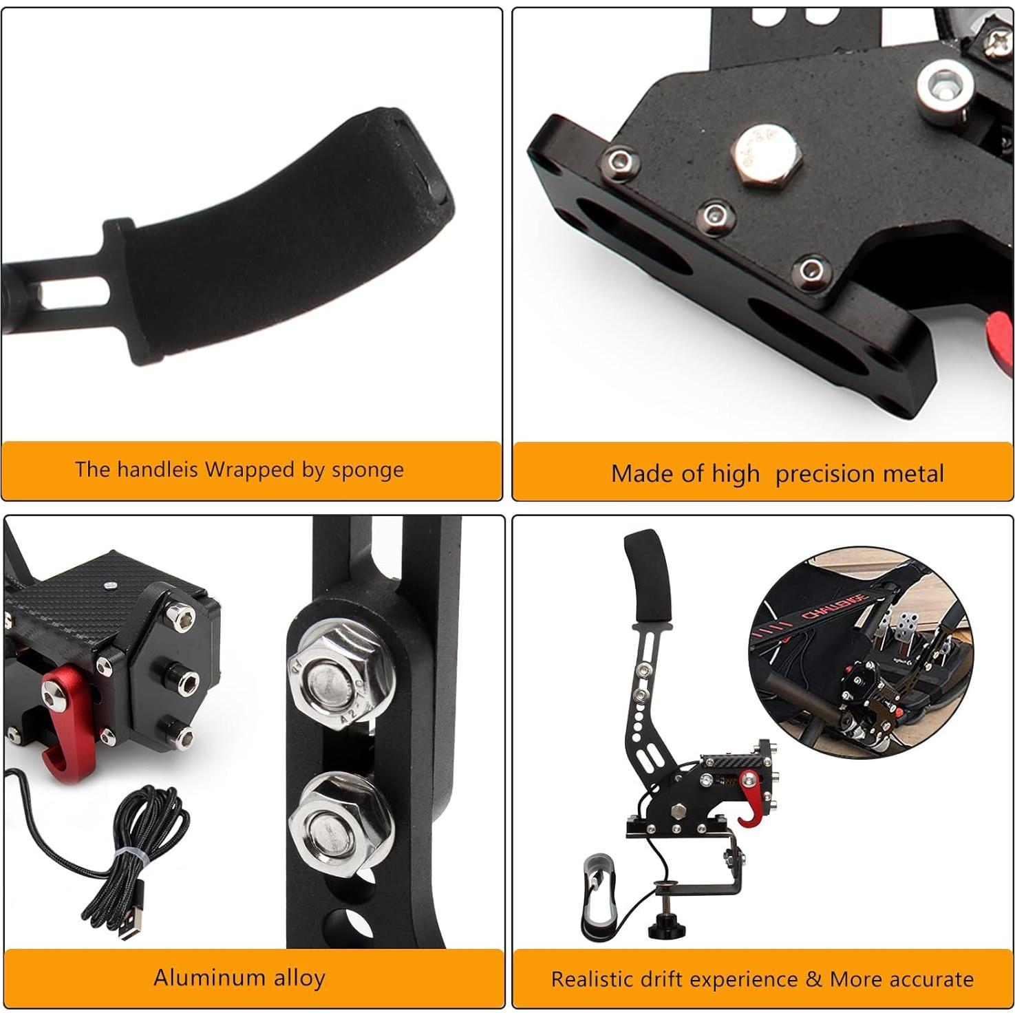 Freno de Mano USB YESHMA 64 Bit Sin Contacto para Simuladores