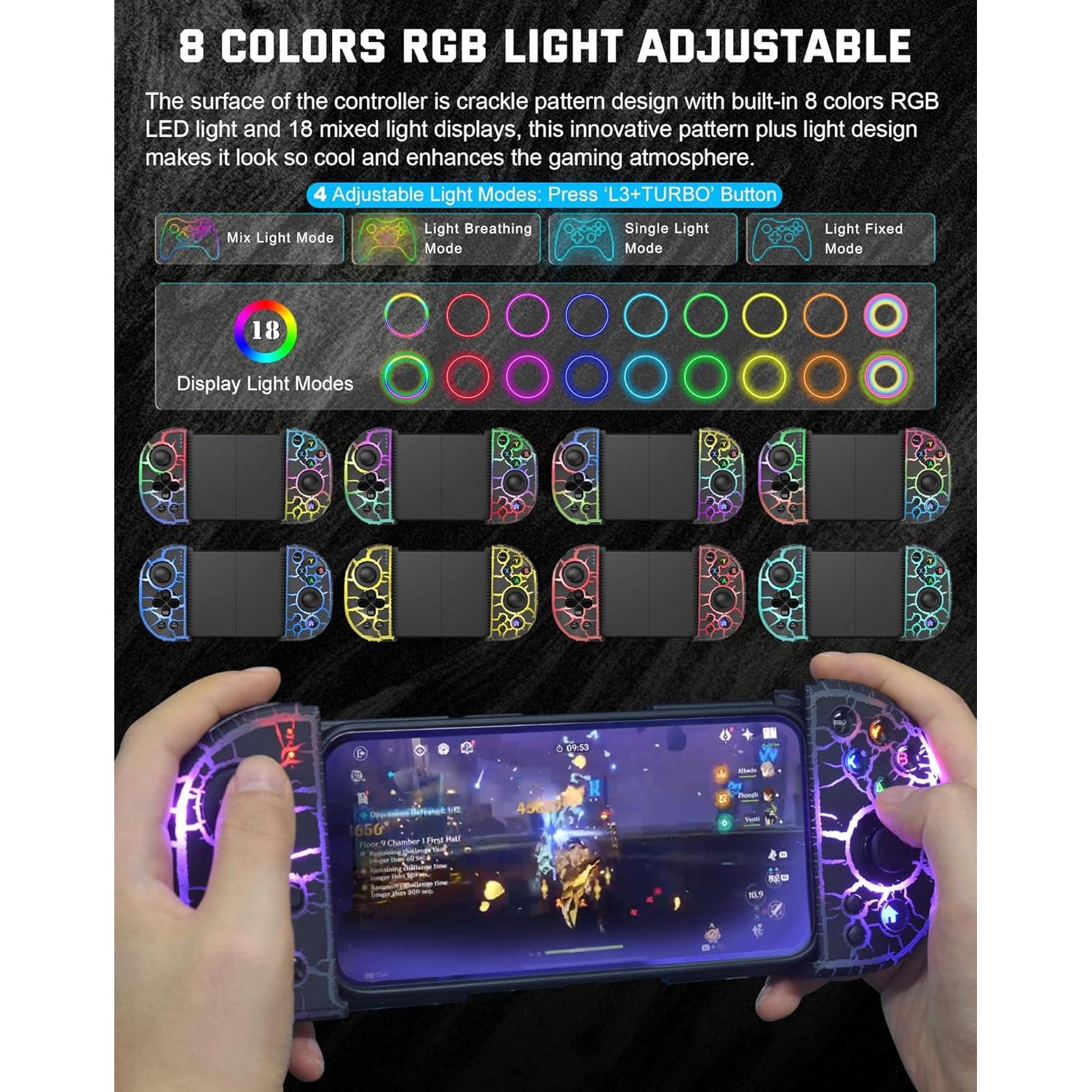 Controlador Inalámbrico Joso RGB para iPhone y Android - Modelo 6109