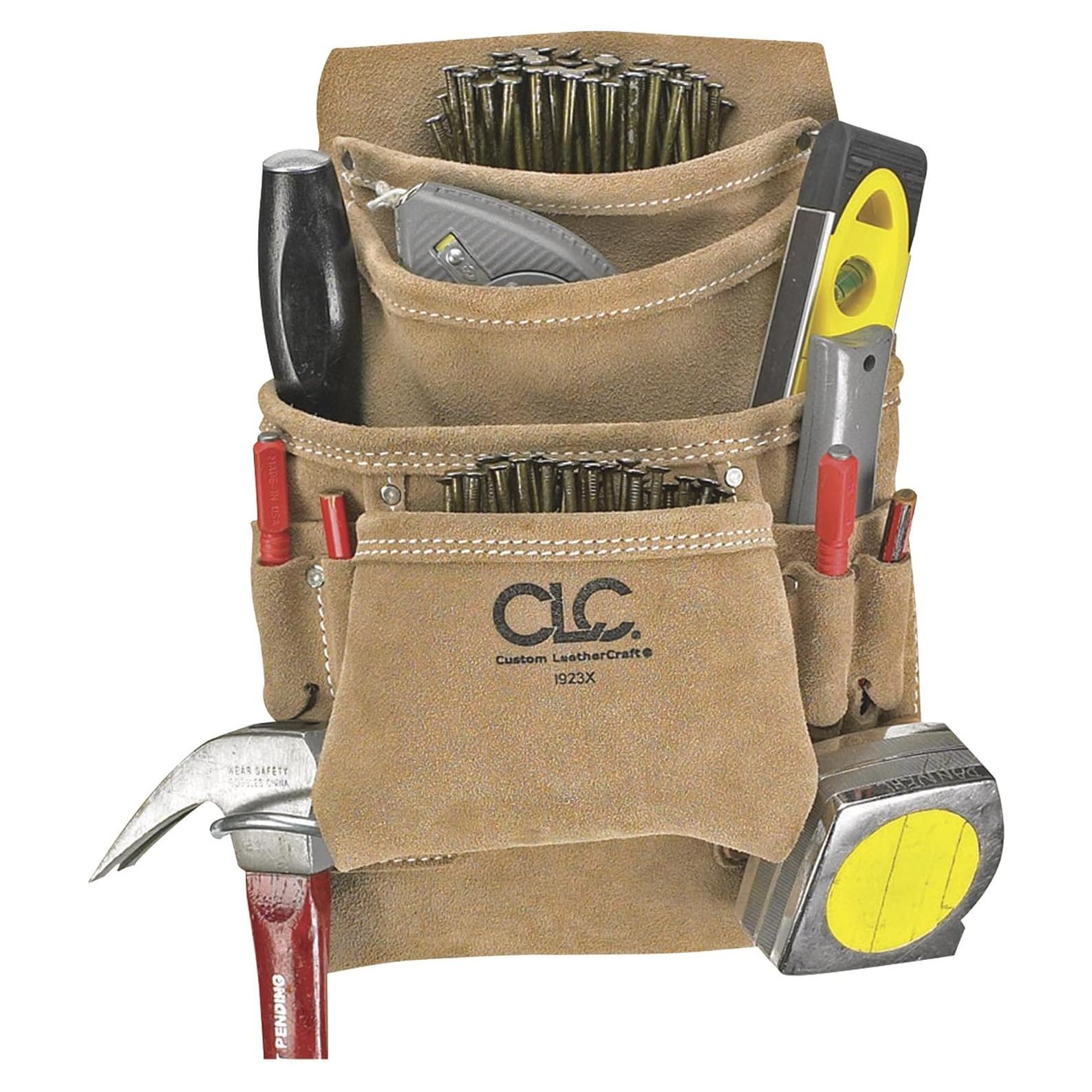 Bolsa de Herramientas CLC I923X de Suede, 10 Bolsillos