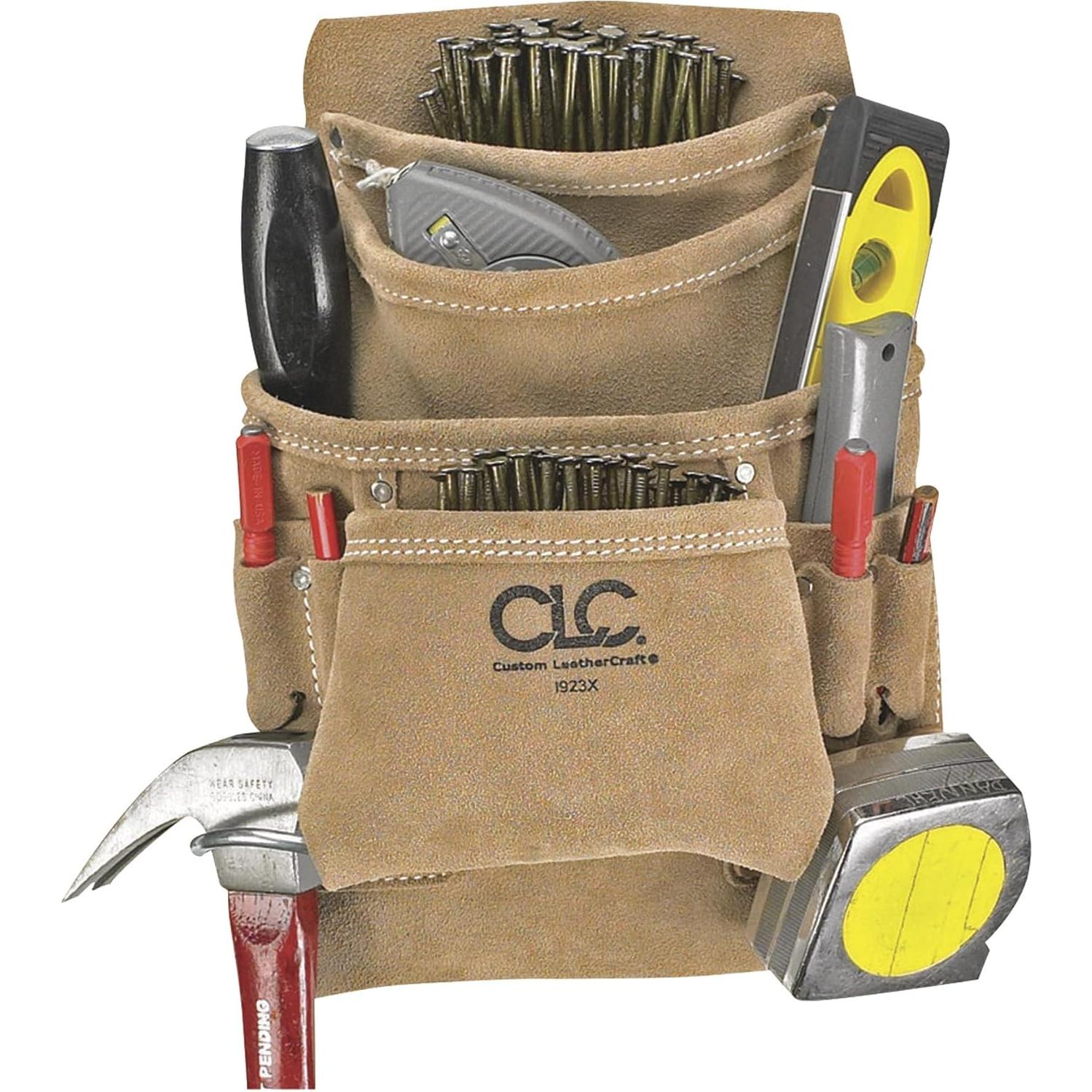 Bolsa de Herramientas CLC I923X de Suede, 10 Bolsillos