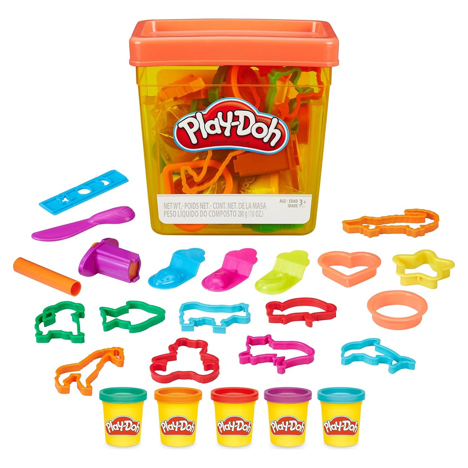 Juego de Play-Doh Fun Tub Hasbro 19 Accesorios y 5 Colores