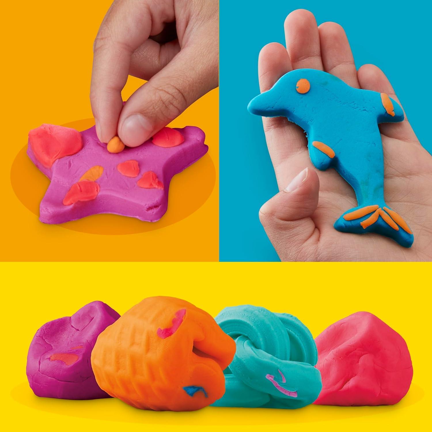 Juego de Play-Doh Fun Tub Hasbro 19 Accesorios y 5 Colores