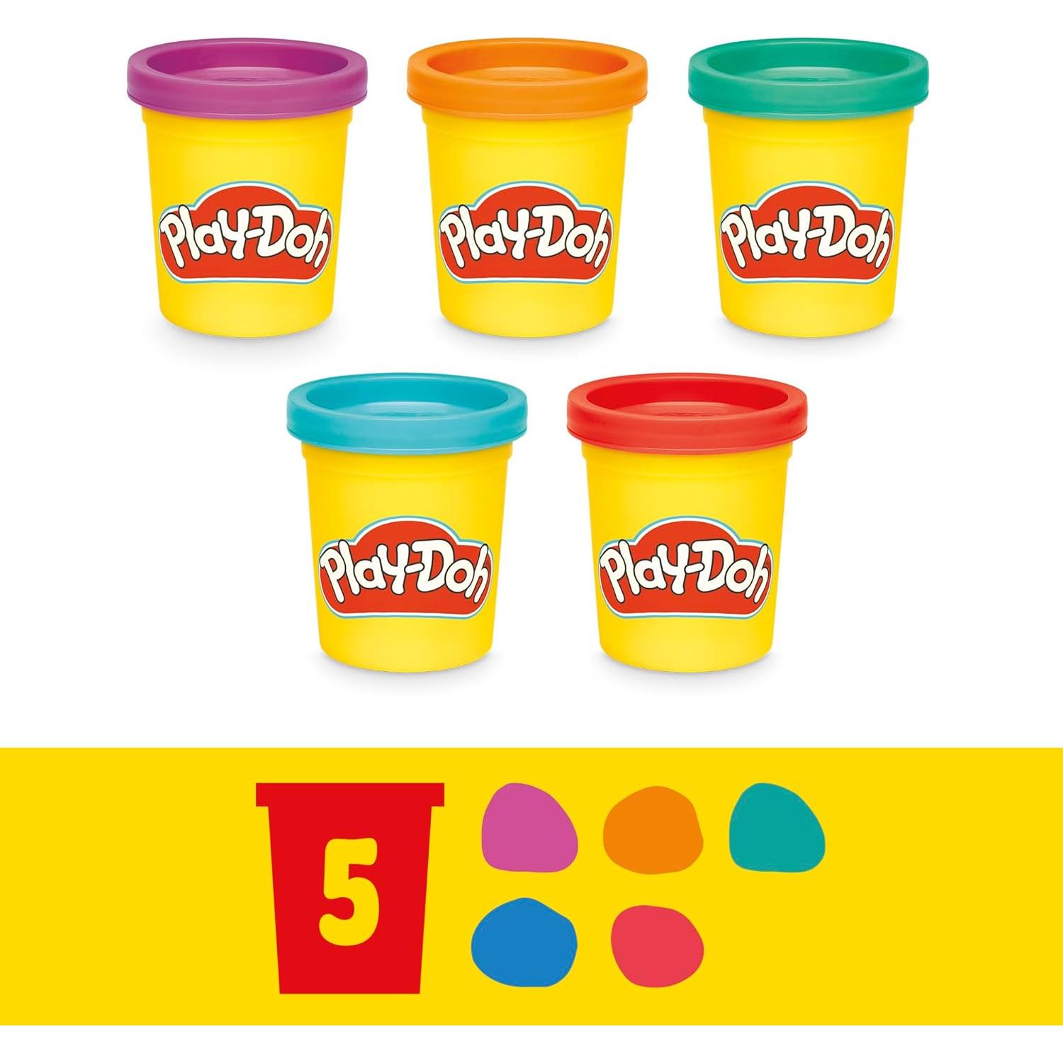 Juego de Play-Doh Fun Tub Hasbro 19 Accesorios y 5 Colores