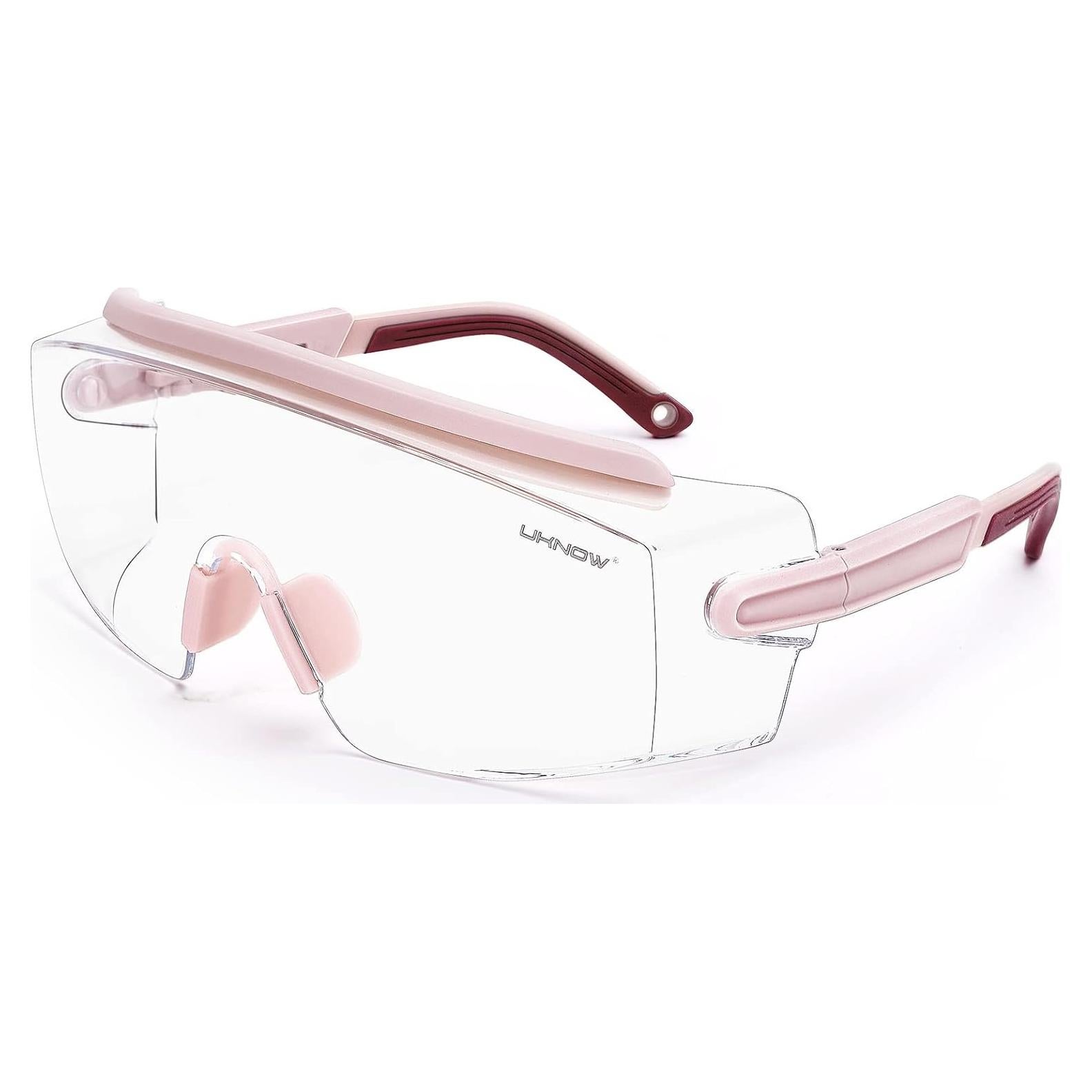 Gafas de Seguridad UKNOW Antivaho Envolventes Rosa