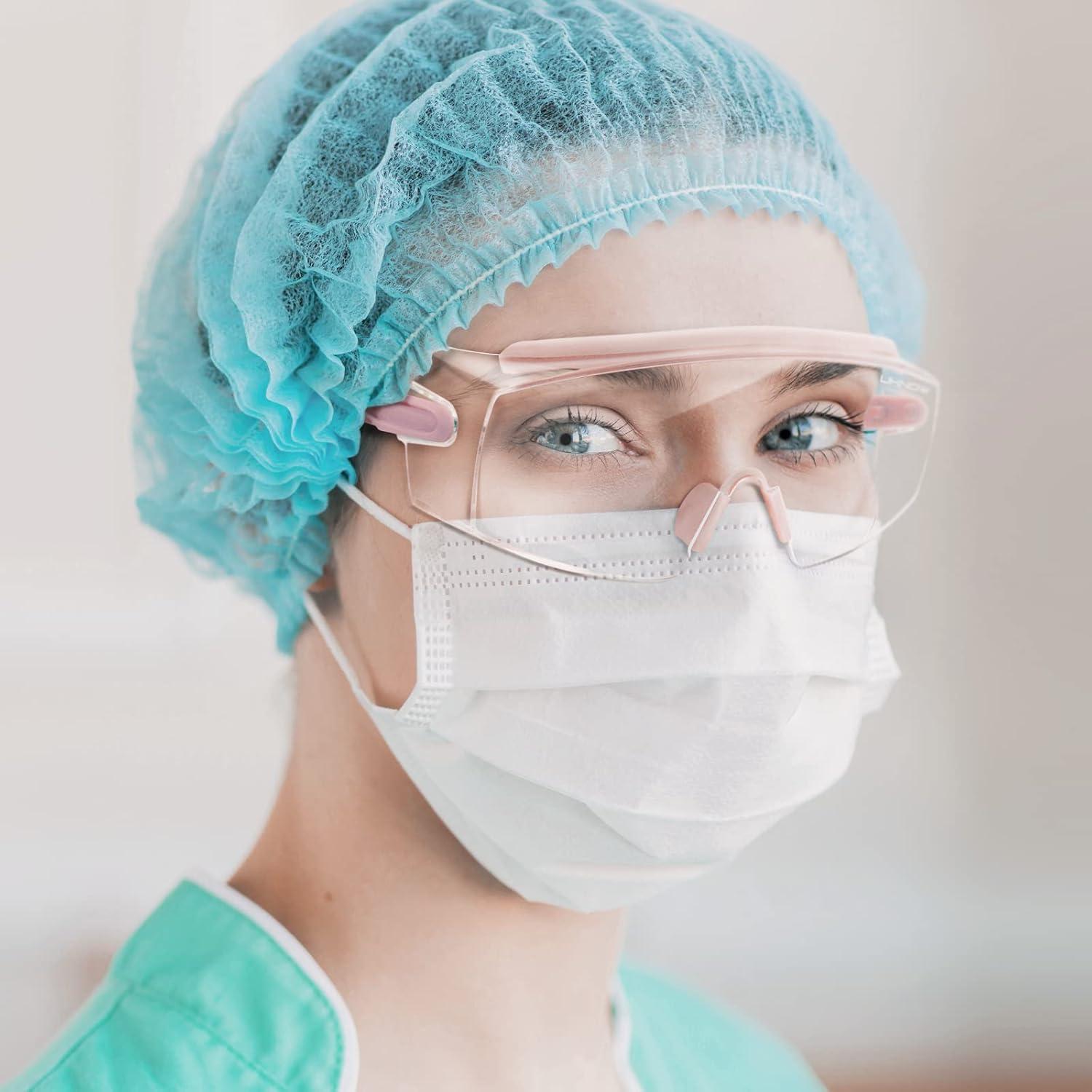 Gafas de Seguridad UKNOW Antivaho Envolventes Rosa