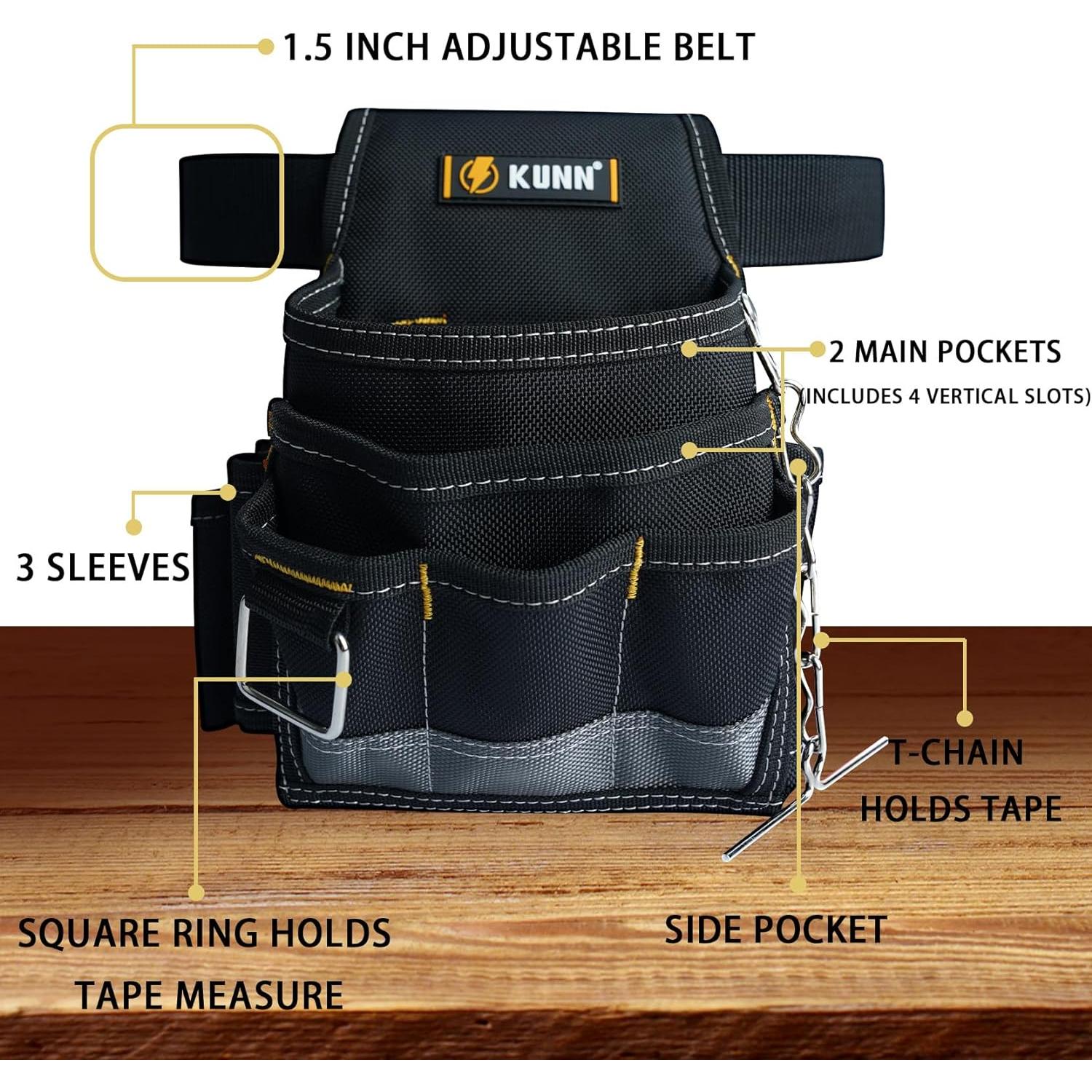 Bolsa de Herramientas KUNN para Electricistas 13 Bolsillos