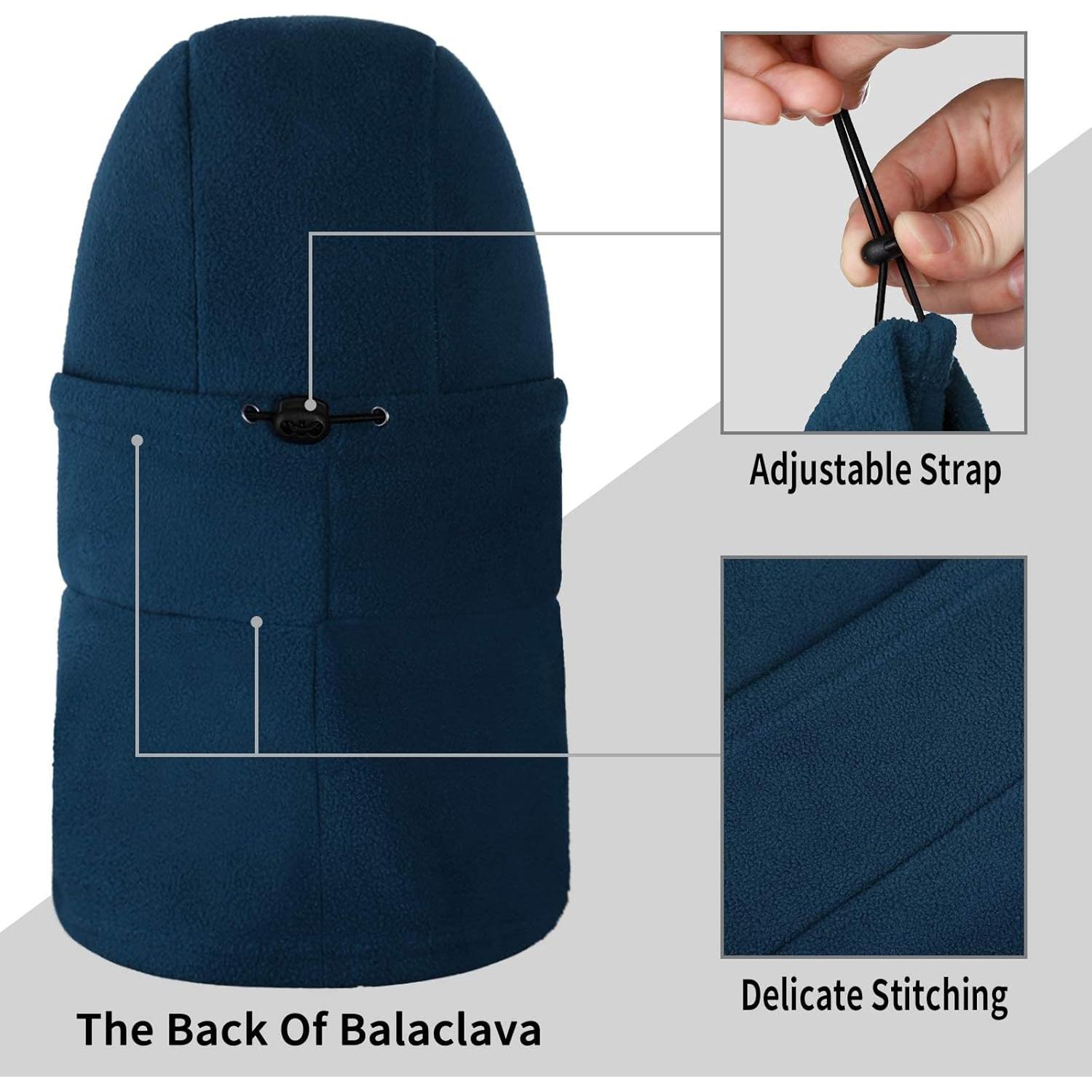 Máscara de Esquí Achiou Unisex con Capucha y Calentador de Cuello