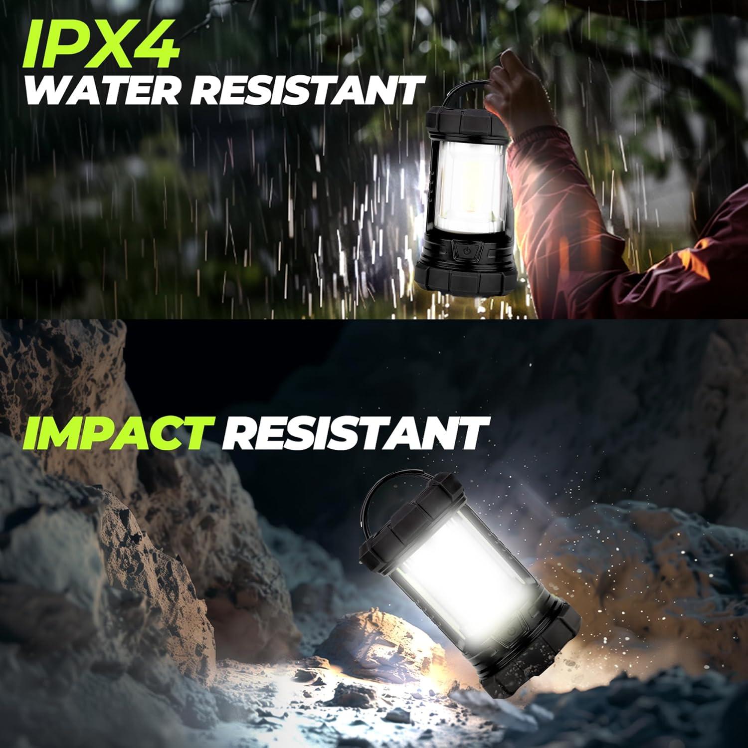 Linterna de Camping Recargable 3000LM Favourlite 4400mAh IPX4