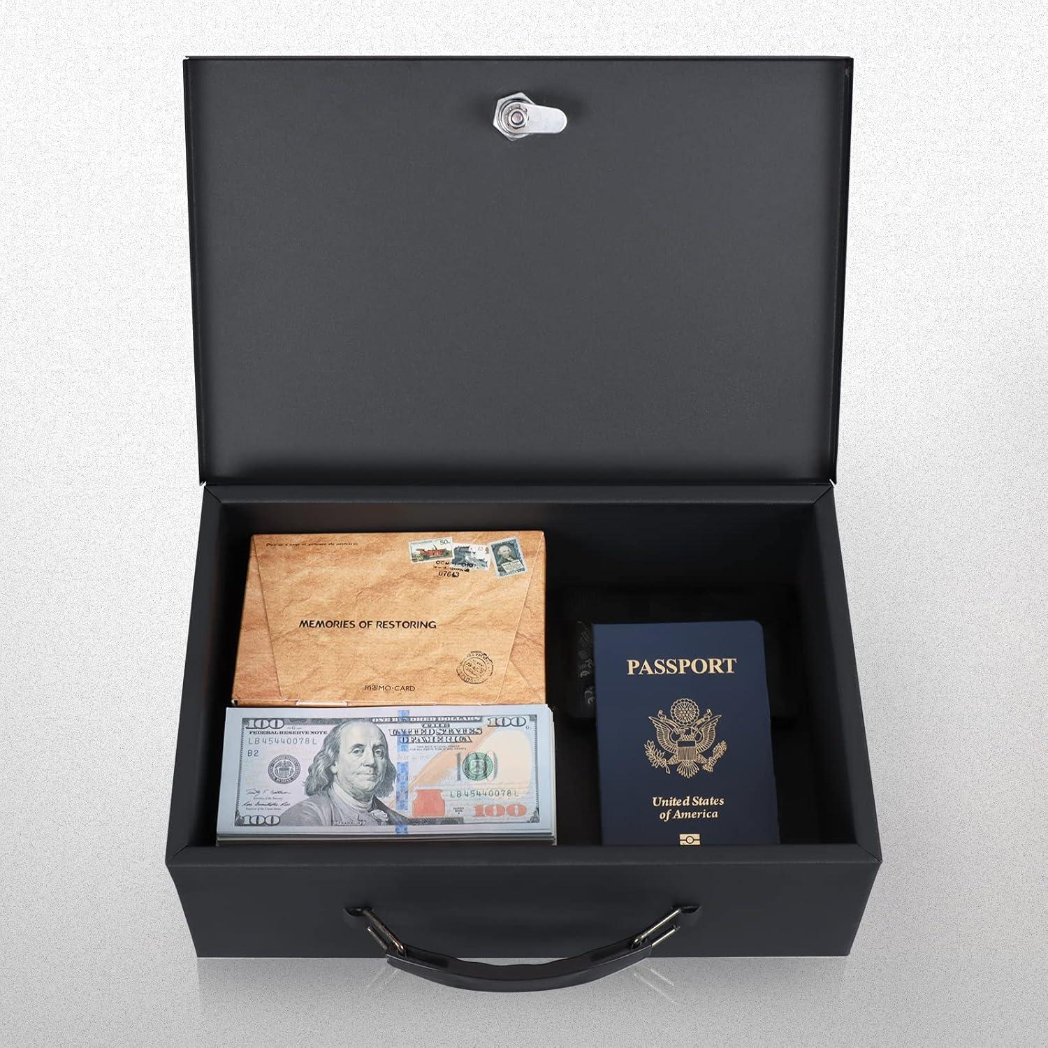 Caja a Prueba de Fuego Xydled con Cerradura - 32x21x10 cm