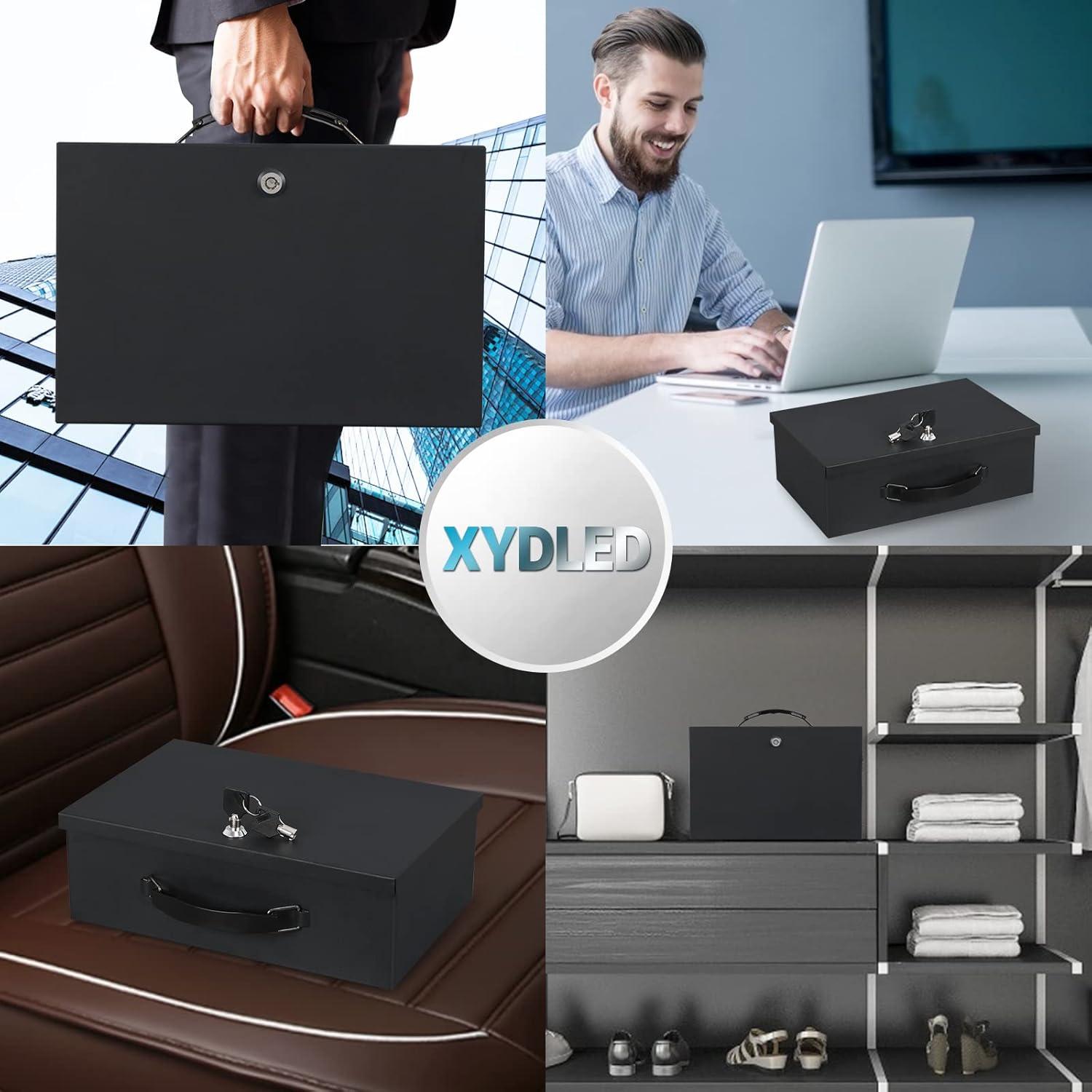 Caja a Prueba de Fuego Xydled con Cerradura - 32x21x10 cm