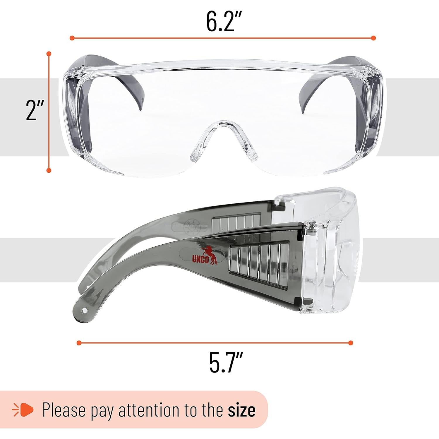 Gafas de Seguridad UNCO Sftgls Antivaho sobre Gafas