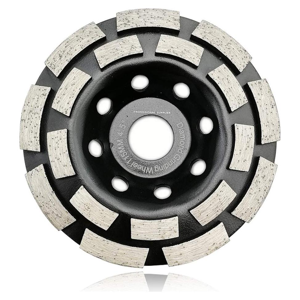 Rueda de Copa de Diamante Doble Fila 115mm SHDIATOOL para Concreto