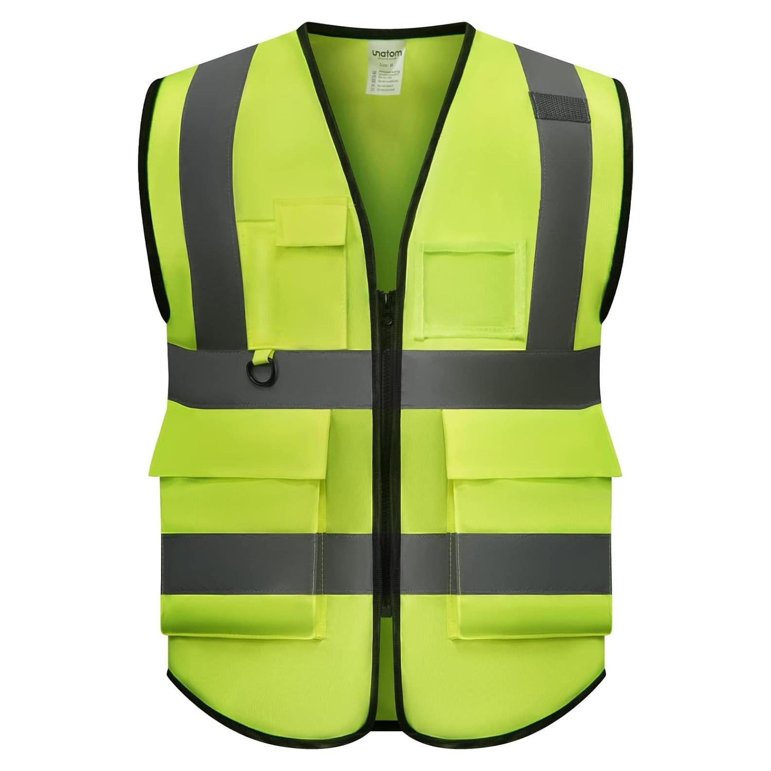 Chaleco de Seguridad UNATOM Mediano Amarillo Reflectante