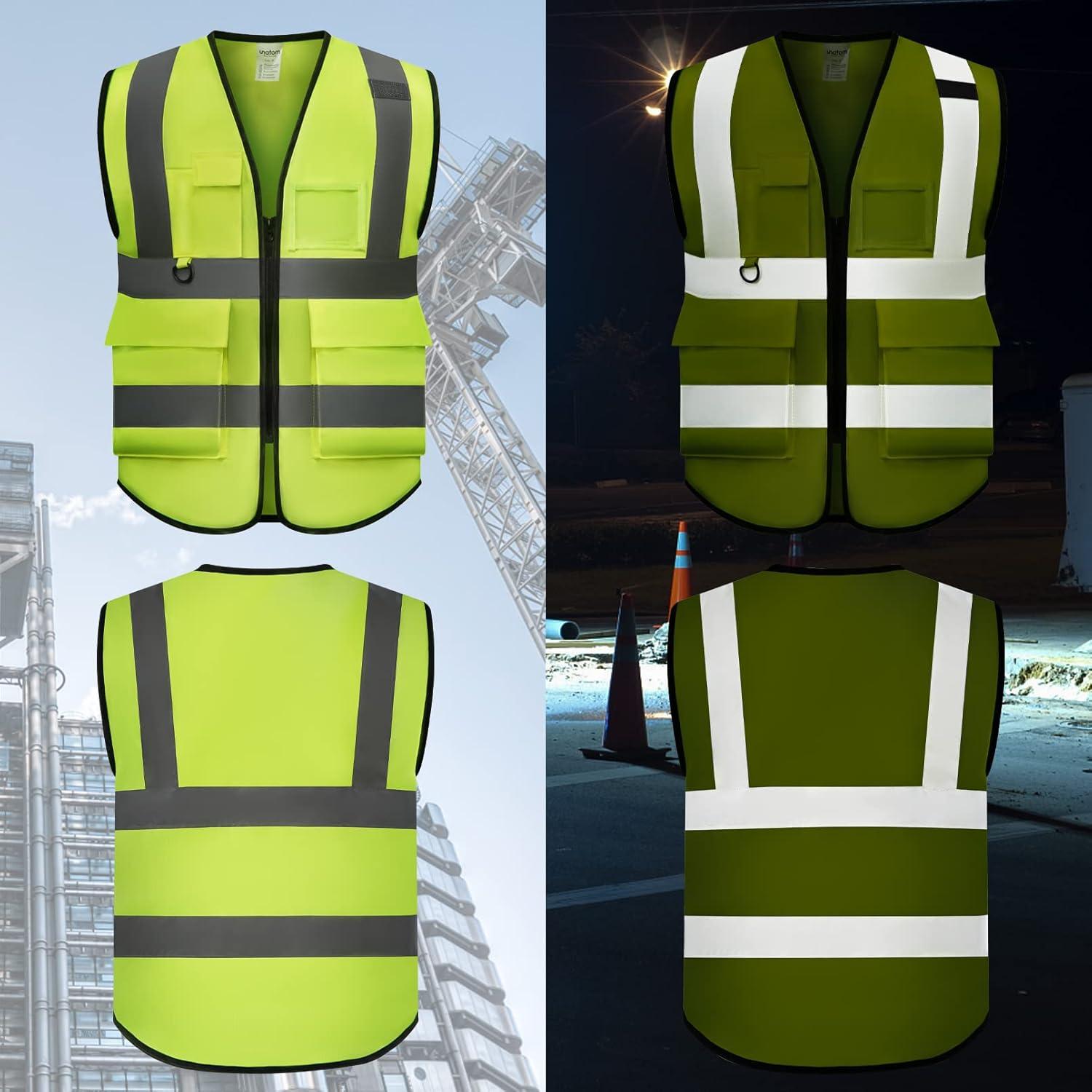 Chaleco de Seguridad UNATOM Mediano Amarillo Reflectante