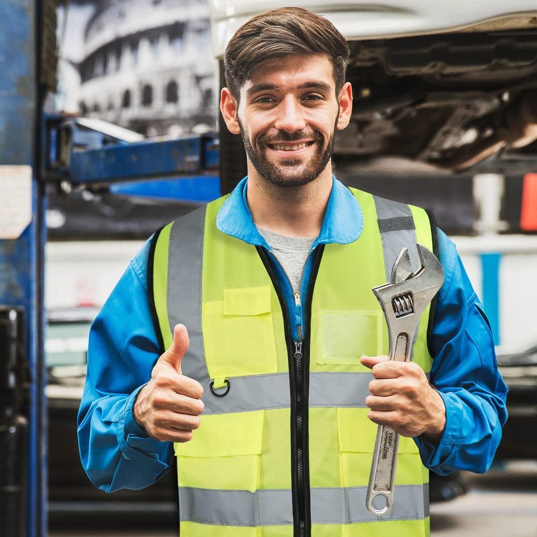 Chaleco de Seguridad UNATOM Mediano Amarillo Reflectante