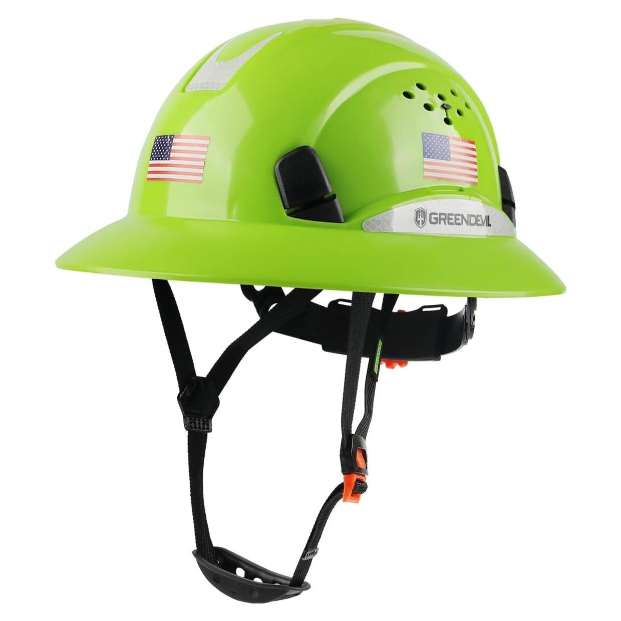 Casco de Seguridad GREEN DEVIL Mervex Vent FB Verde con Toalla