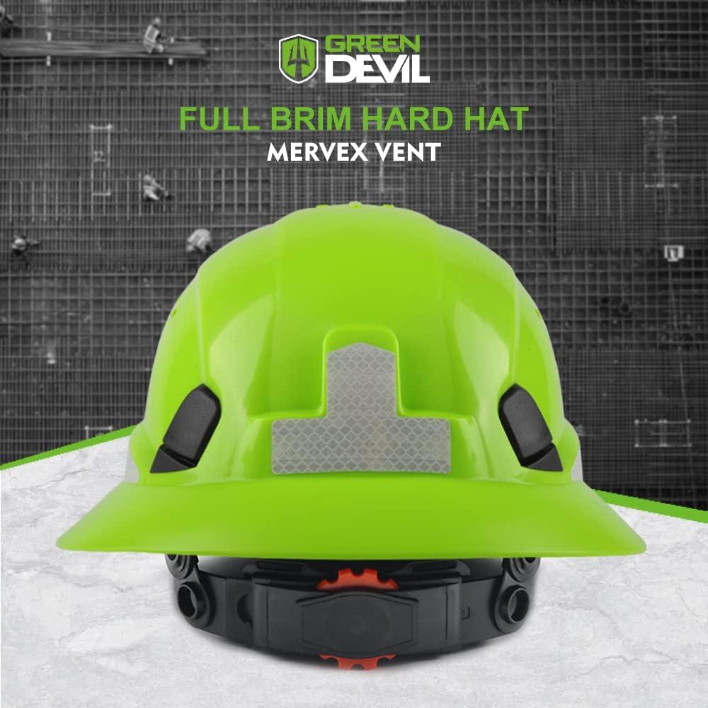 Casco de Seguridad GREEN DEVIL Mervex Vent FB Verde con Toalla