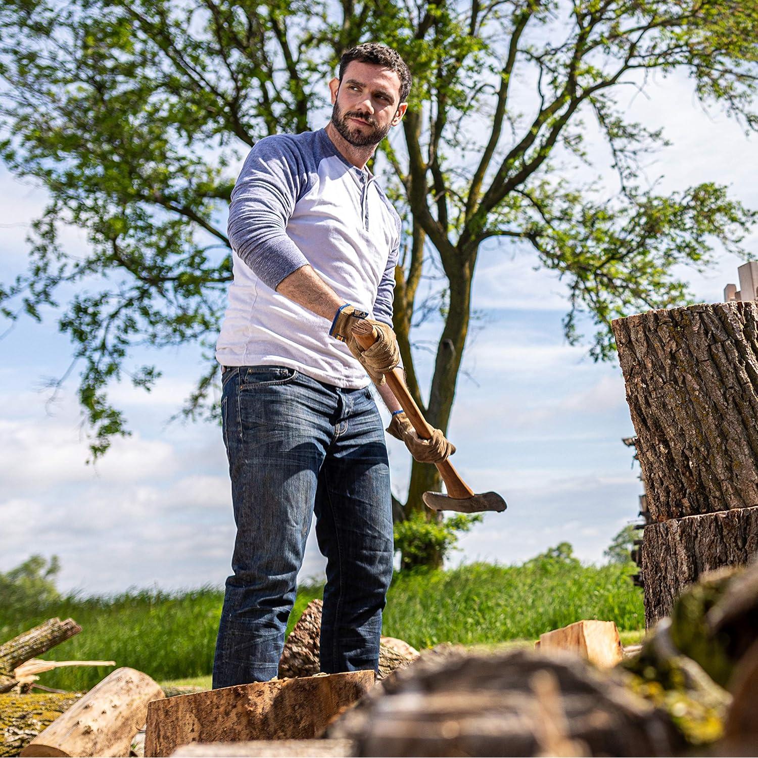 Guantes de Trabajo Wells Lamont 1019L Cuero Marrón Resistente