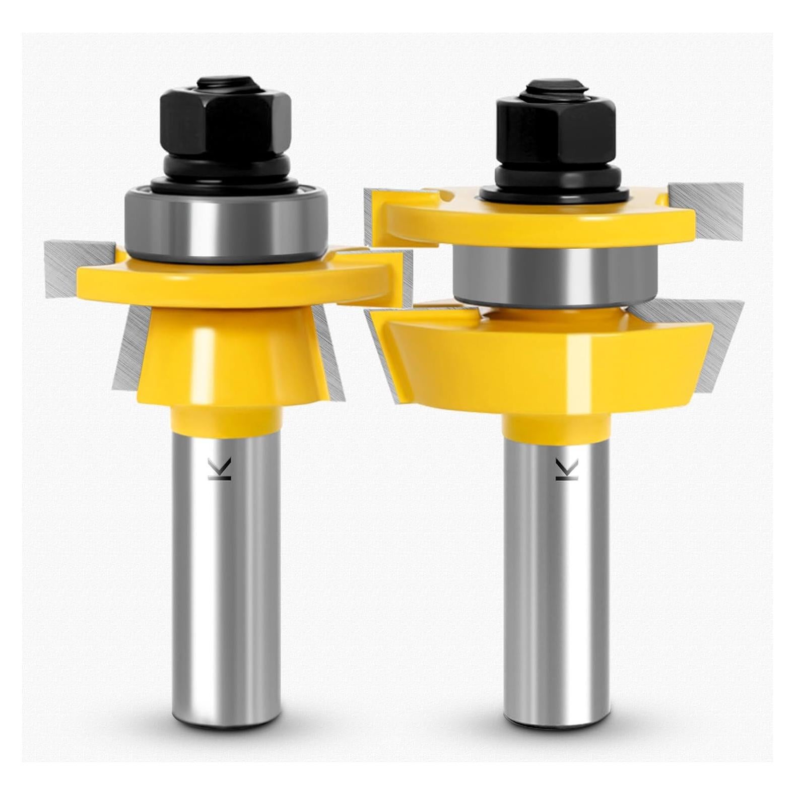 ASNOMY 2 Piezas Shaker Rail y Stile Router Bits 12.7mm Eje