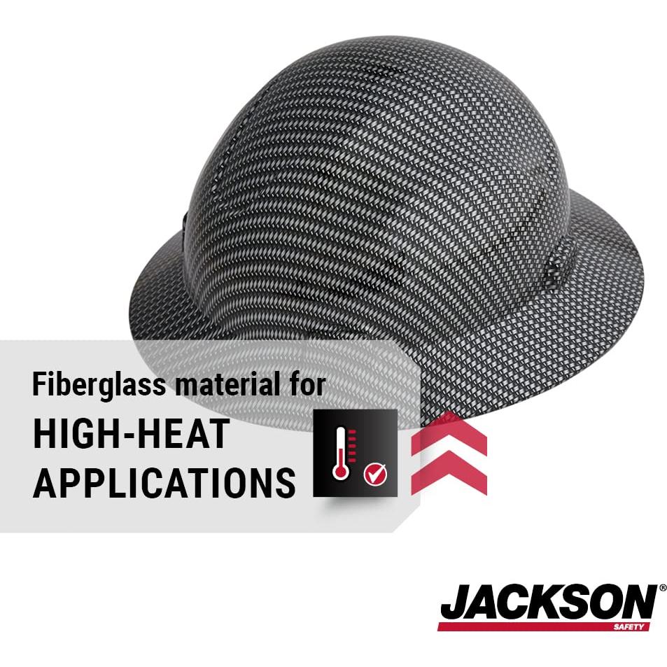 Casco de Fibra de Vidrio Jackson Safety Blockhead - Visera Completa