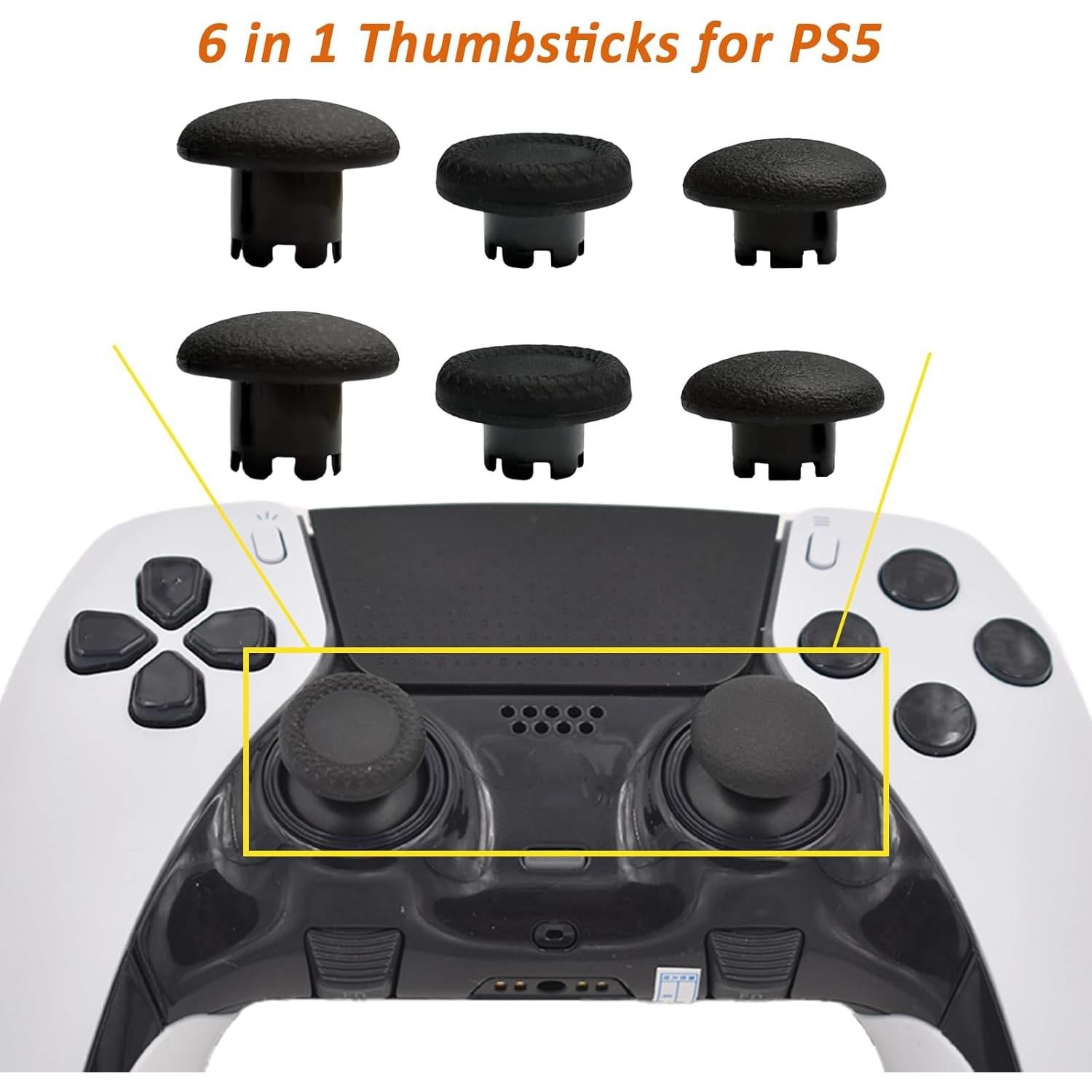 6 Joysticks Intercambiables LiXiongBao para PS5 Dualsense Edge