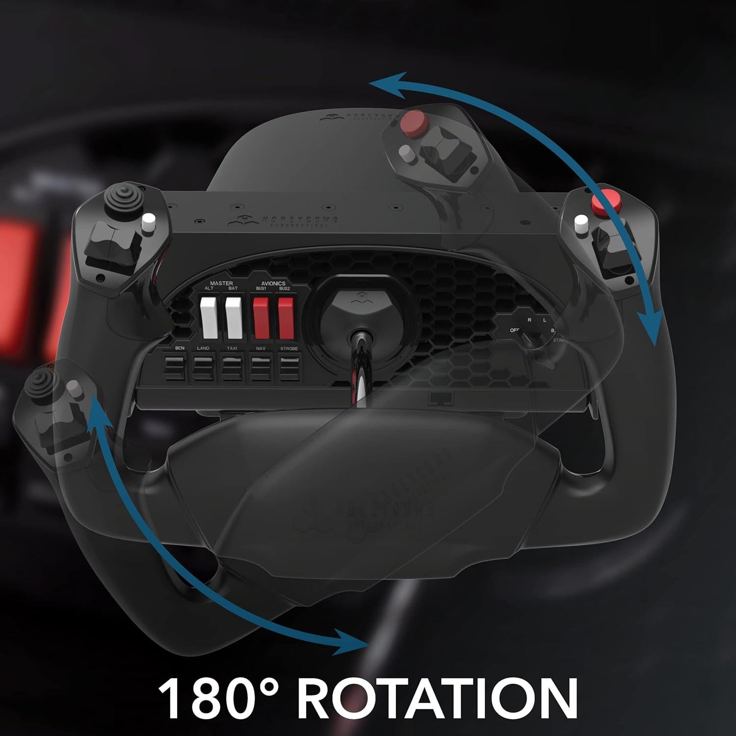 Honeycomb Aeronautical Alpha Flight Controls Yoke & Switch Panel