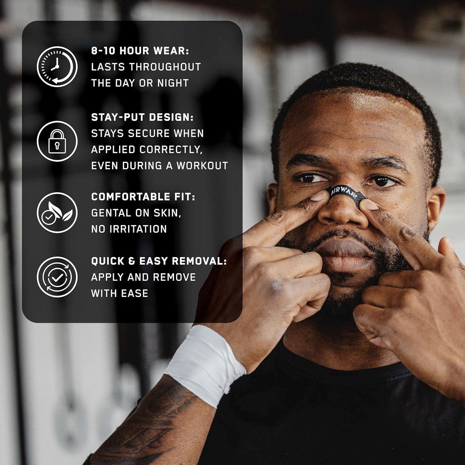 Tiras Nasales AIRWAAV Grande - 30 Unidades para Mejorar Sueño y Rendimiento