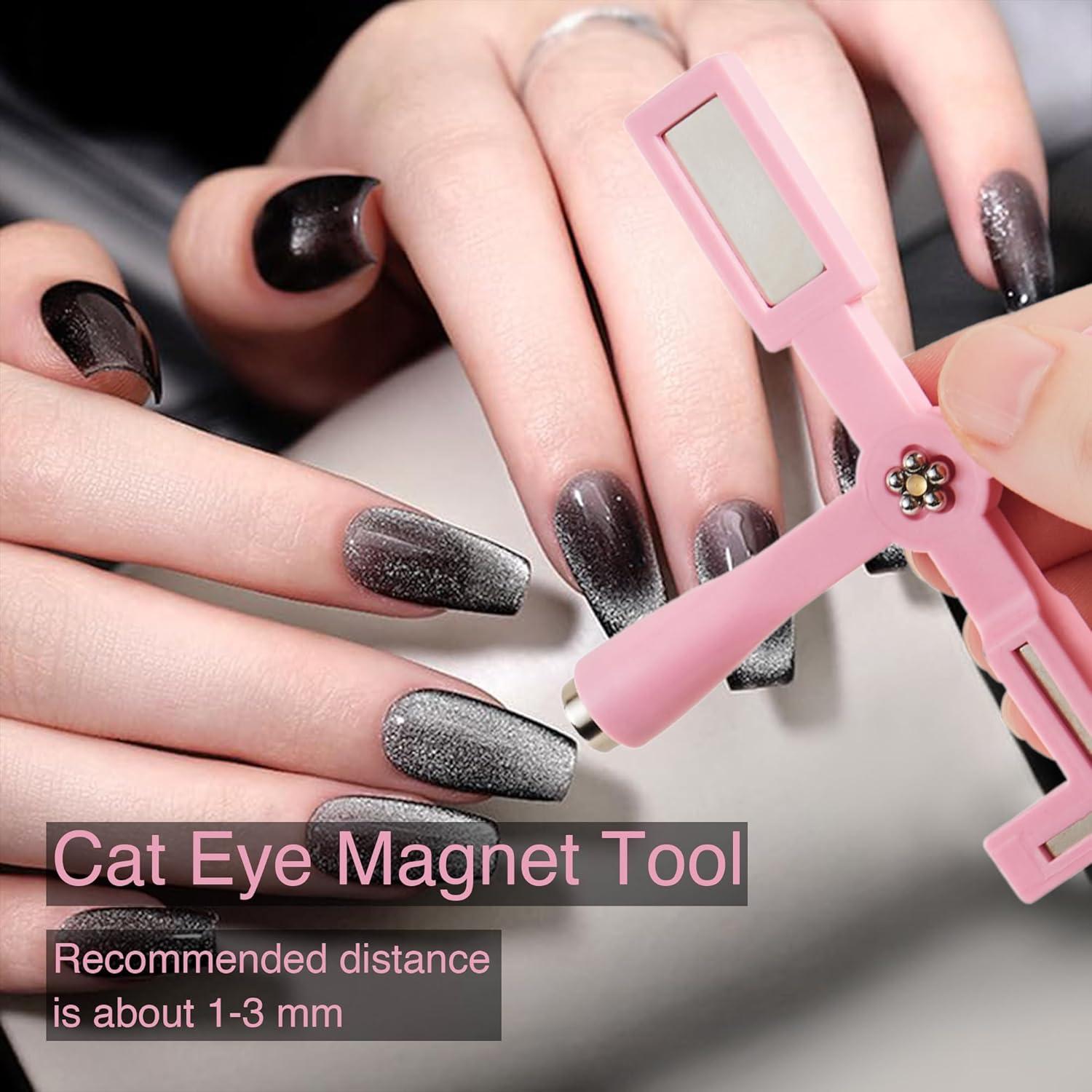 Herramienta Magnética Cat Eye NOVAL 5 en 1 para Uñas