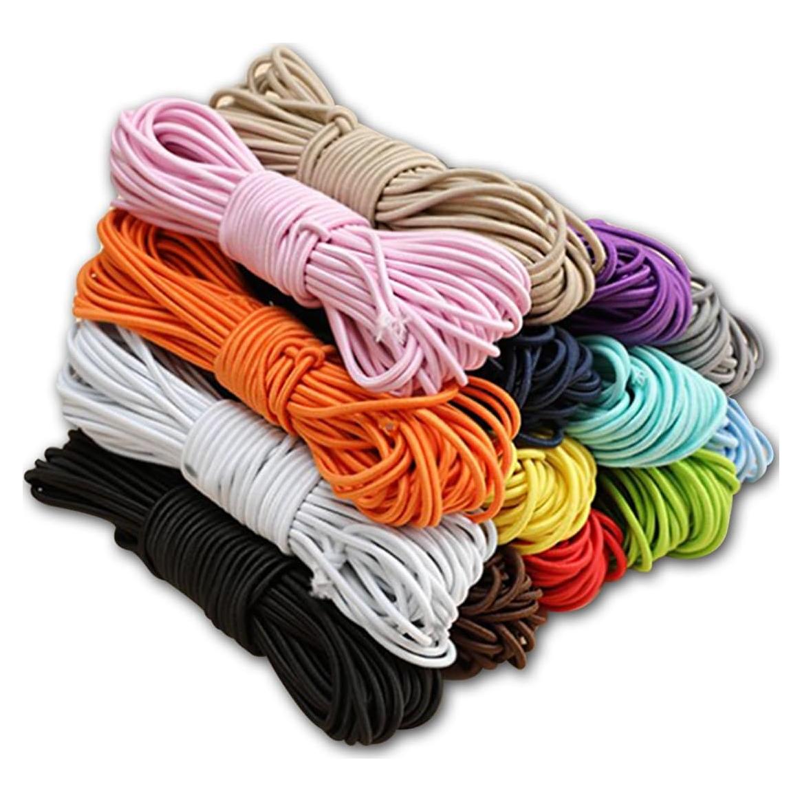 Cuerda Bungee 6 mm x 7.62 m PerkHomy Poliester Negro