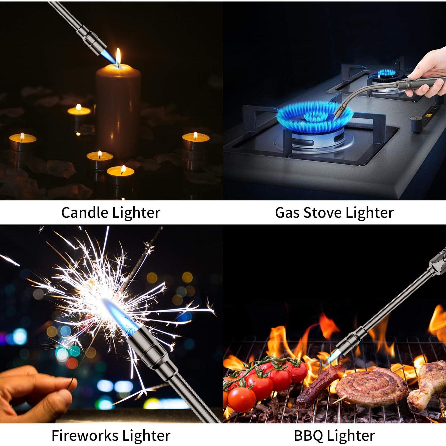 Encendedor de Butano Recargable Megainvo Antorcha Negro