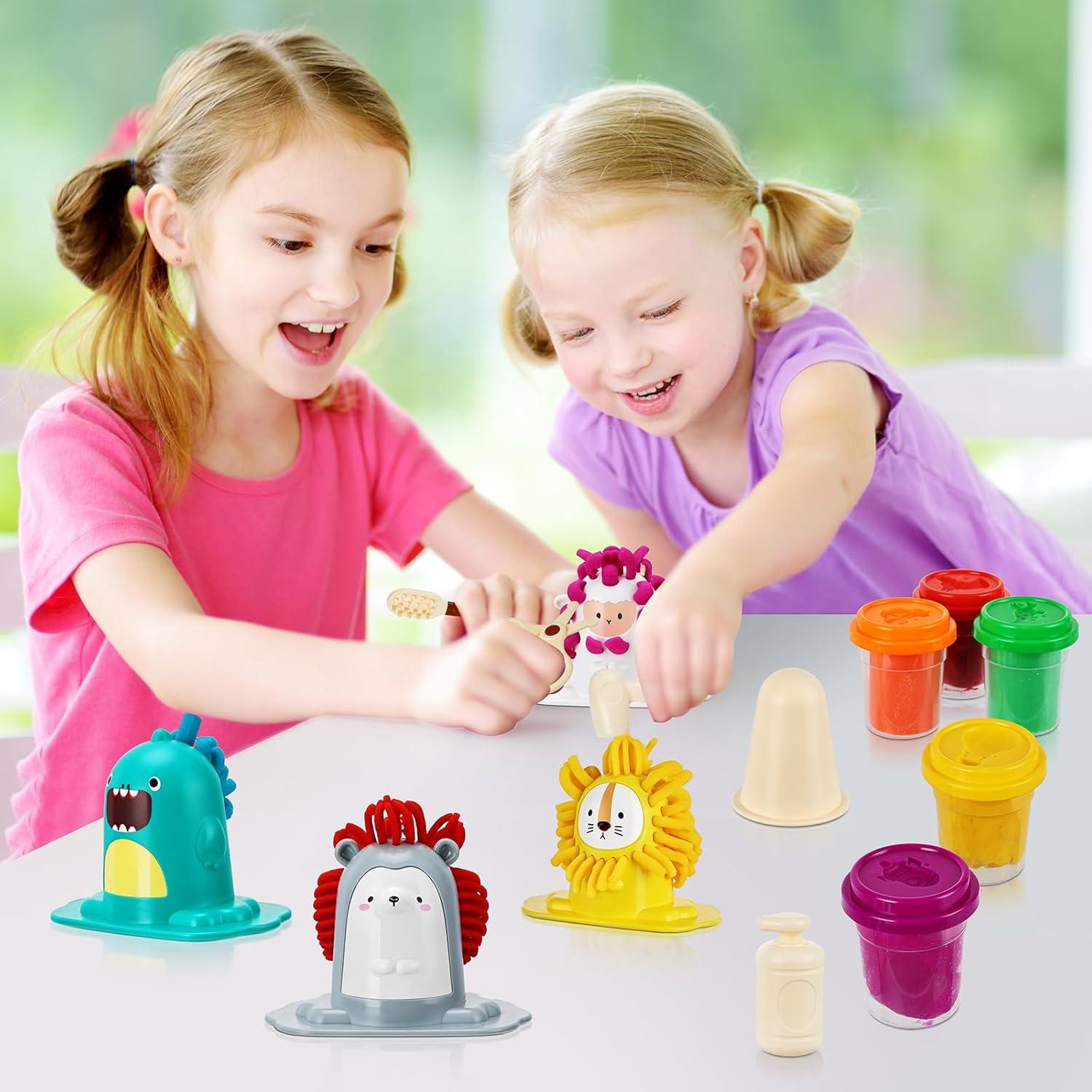Juego de Peluquería de Plastilina TNOIE 16PCS para Niños