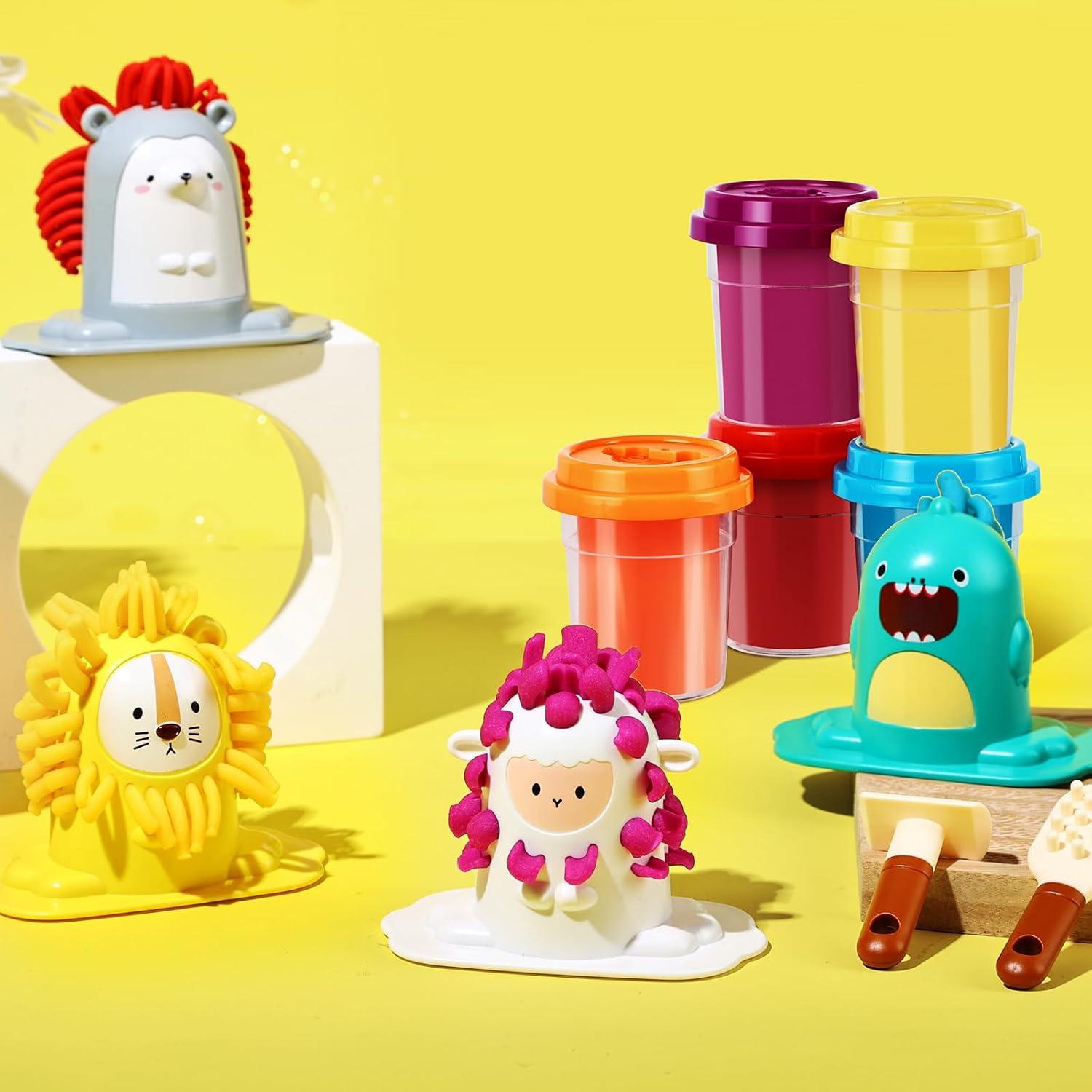 Juego de Peluquería de Plastilina TNOIE 16PCS para Niños