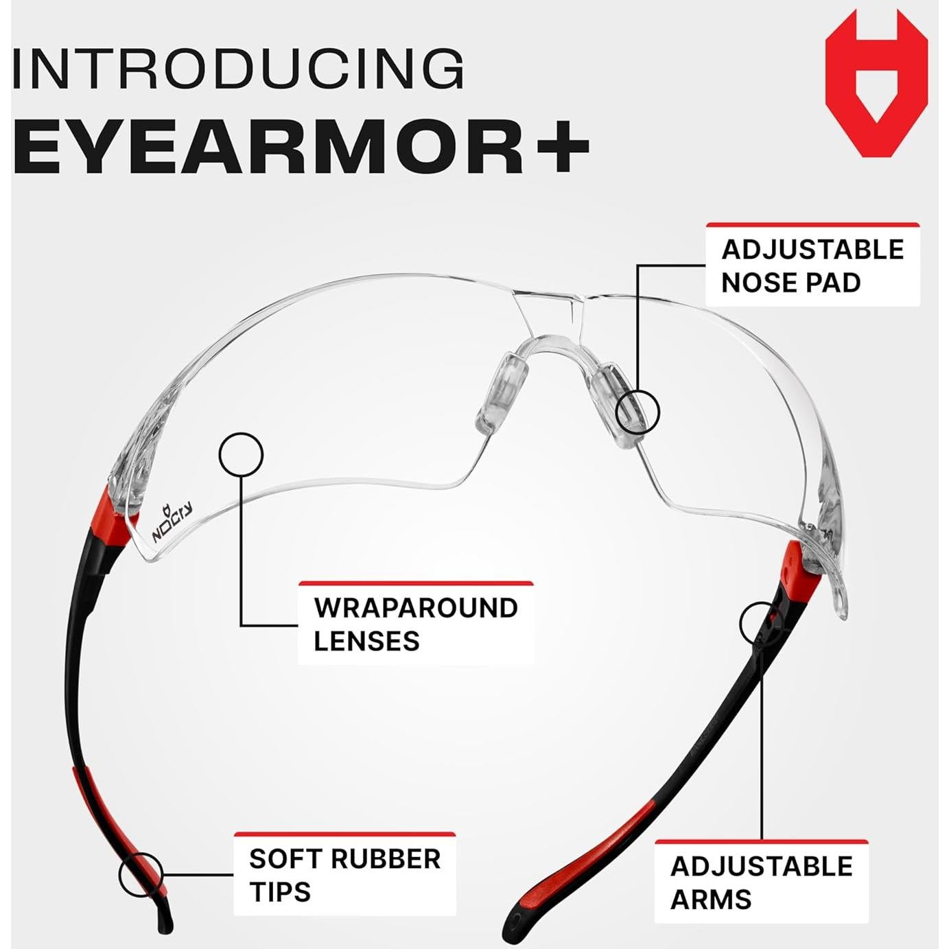 Gafas de Seguridad NoCry EyeArmor+ Anti-Niebla UV