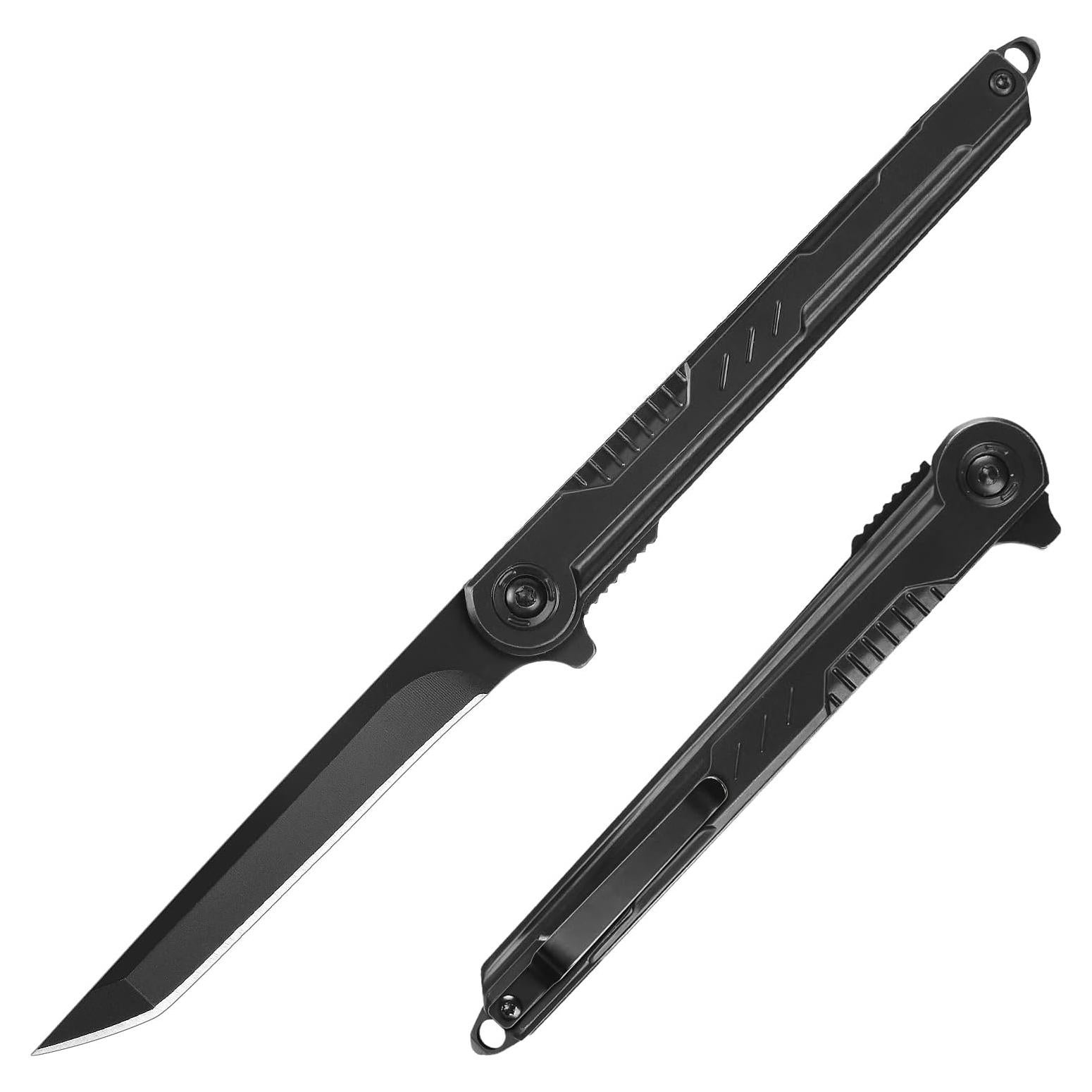 Cuchillo de bolsillo EDC FUNBRO Tanto 7CR13Mov 19.56cm negro