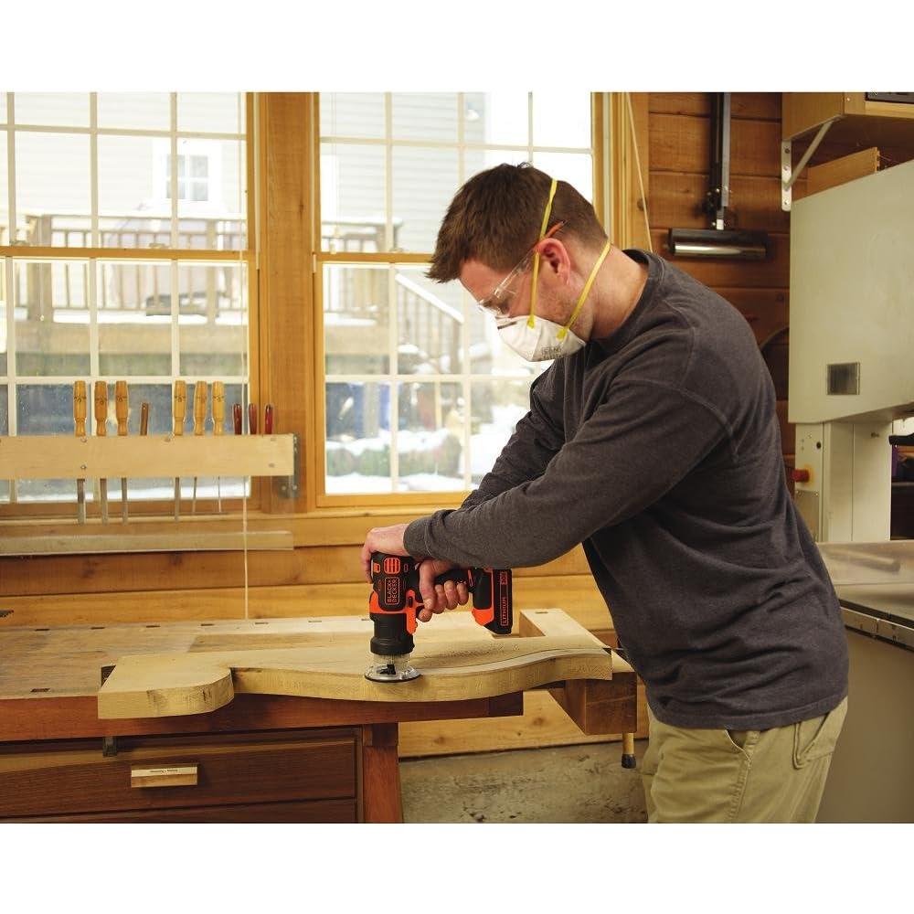 Taladro Atornillador Inalámbrico BLACK+DECKER 20V MAX con Router