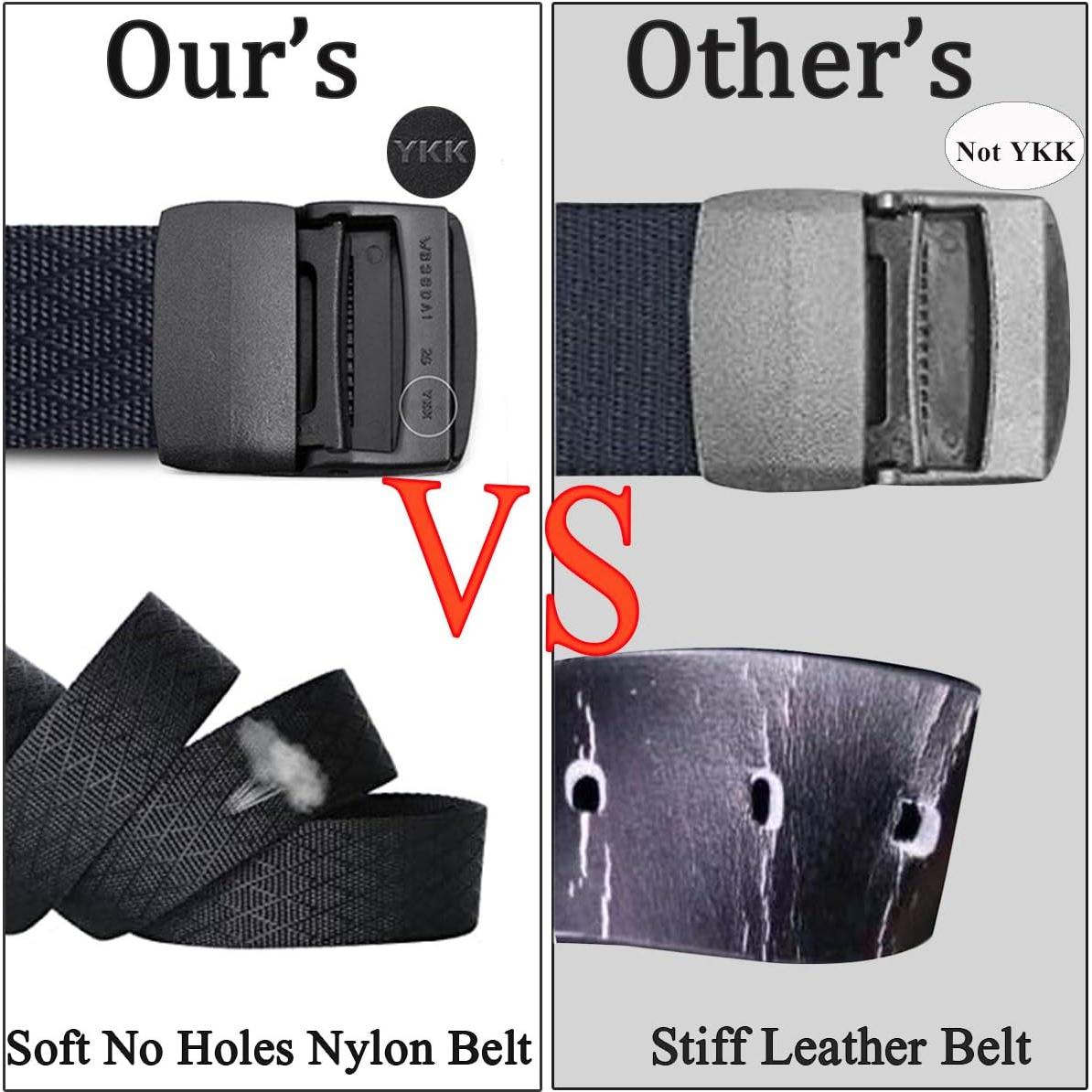 Cinturón Táctico Nylon WYuZe 2 Piezas Ajustable 3.81 cm