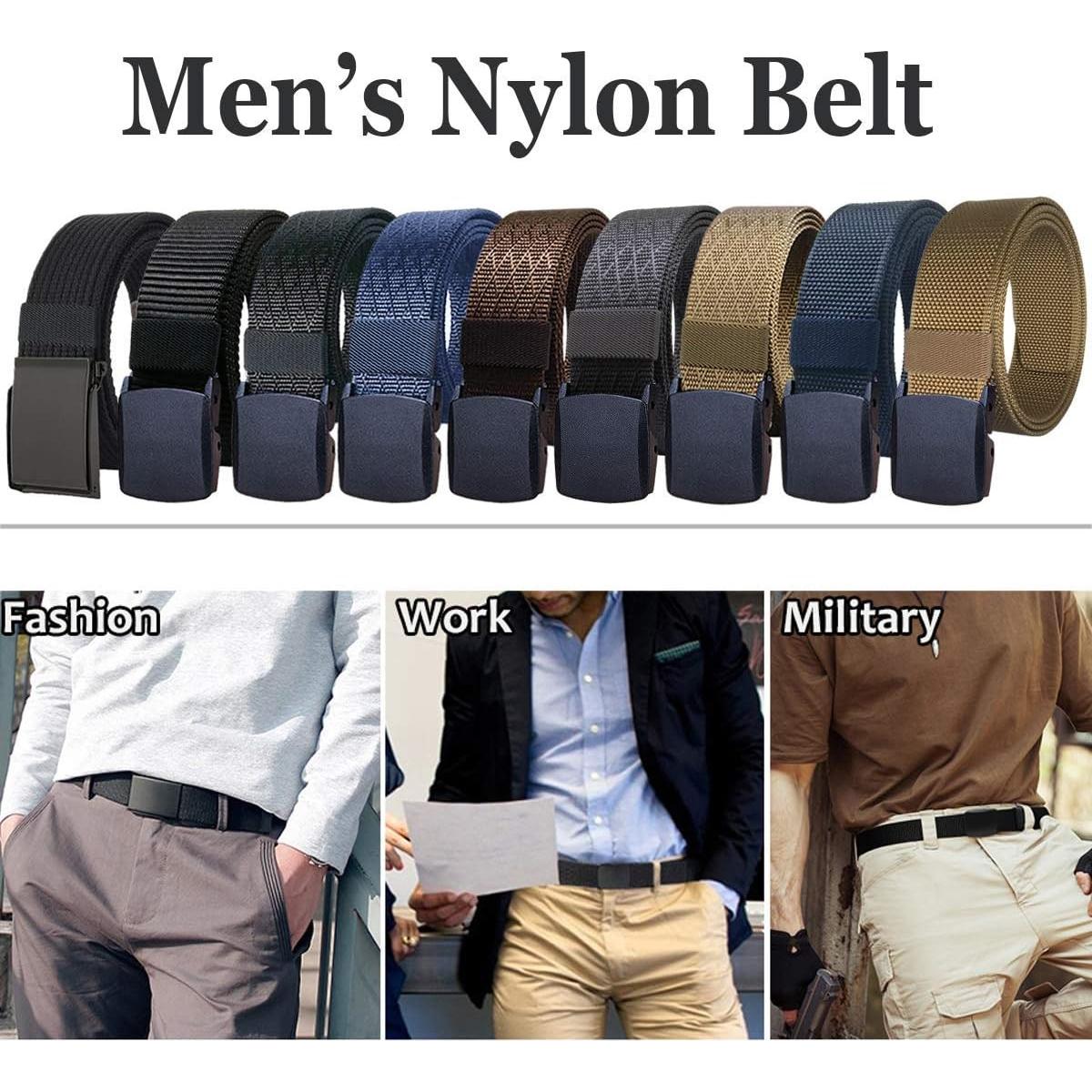 Cinturón Táctico Nylon WYuZe 2 Piezas Ajustable 3.81 cm