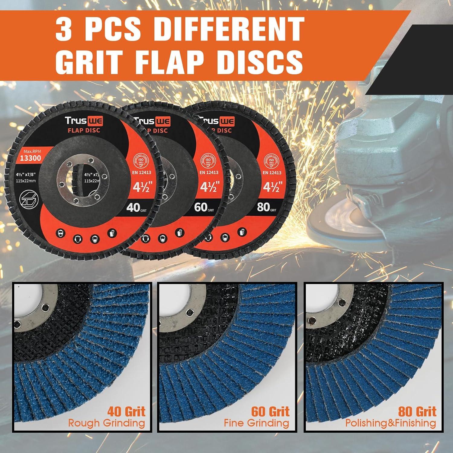 Juego de Ruedas de Corte y Lijado Truswe 26 Piezas 115mm
