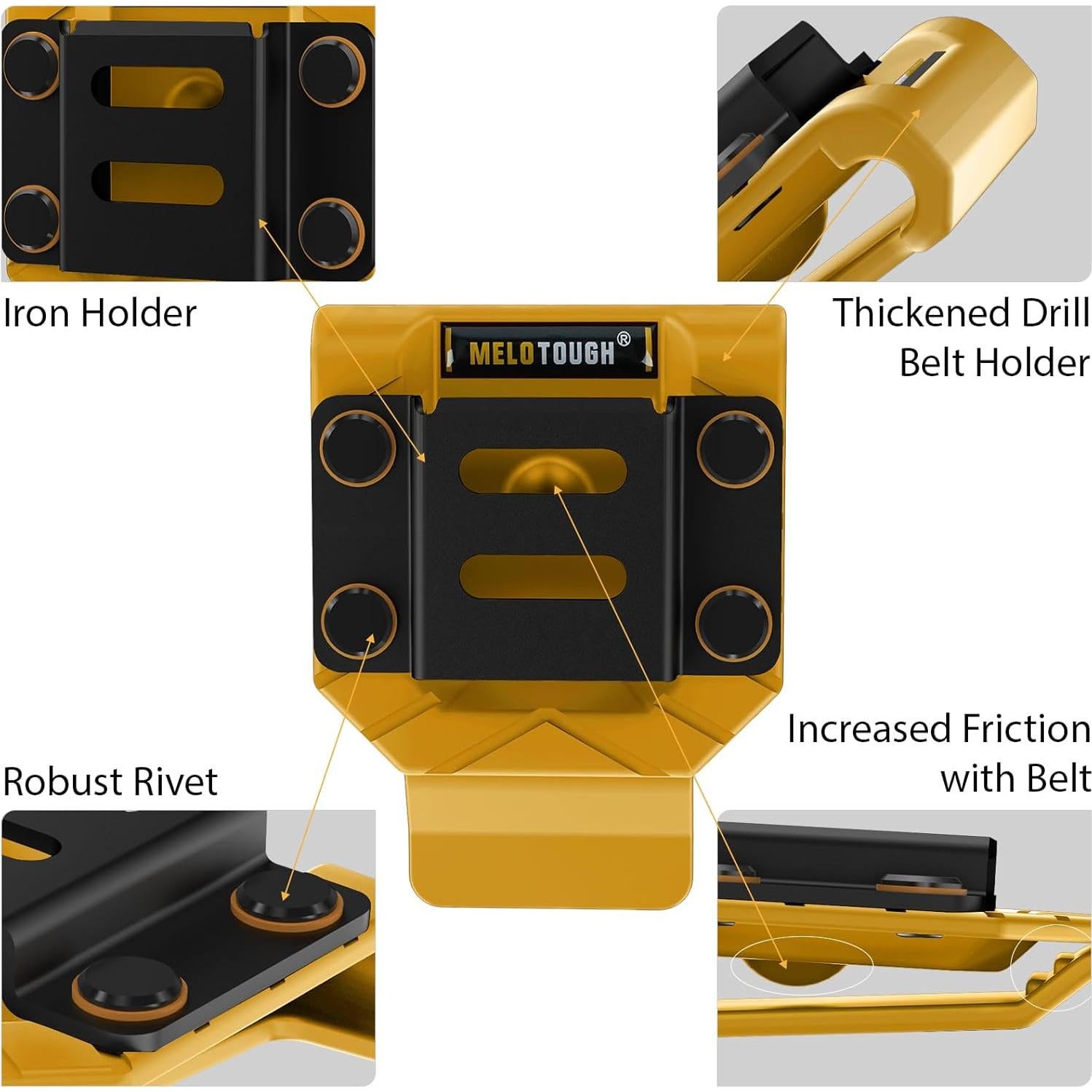 Clip de Cinturón MELOTOUGH para Taladro y Herramientas