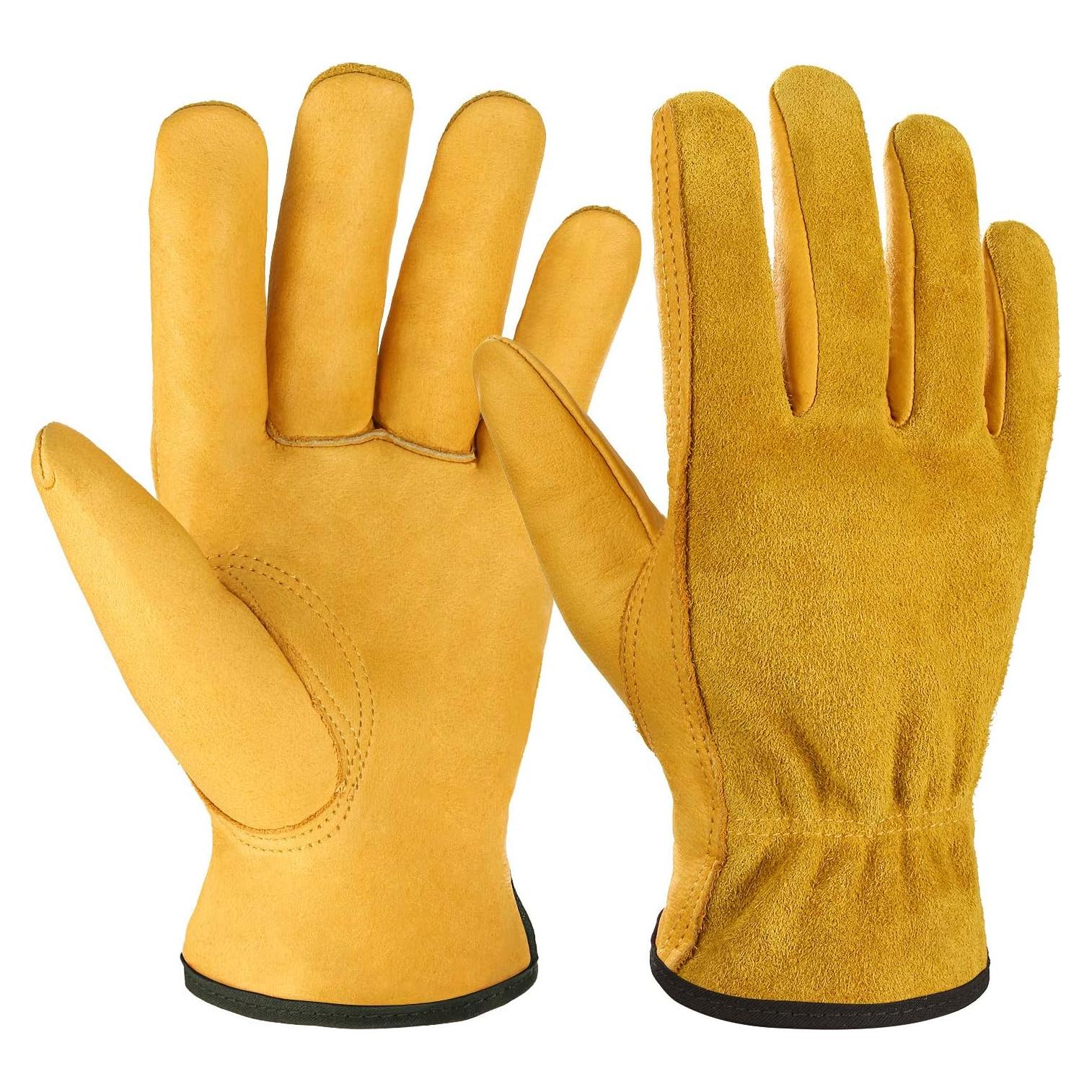 Guantes de trabajo OZERO de cuero para jardinería y construcción
