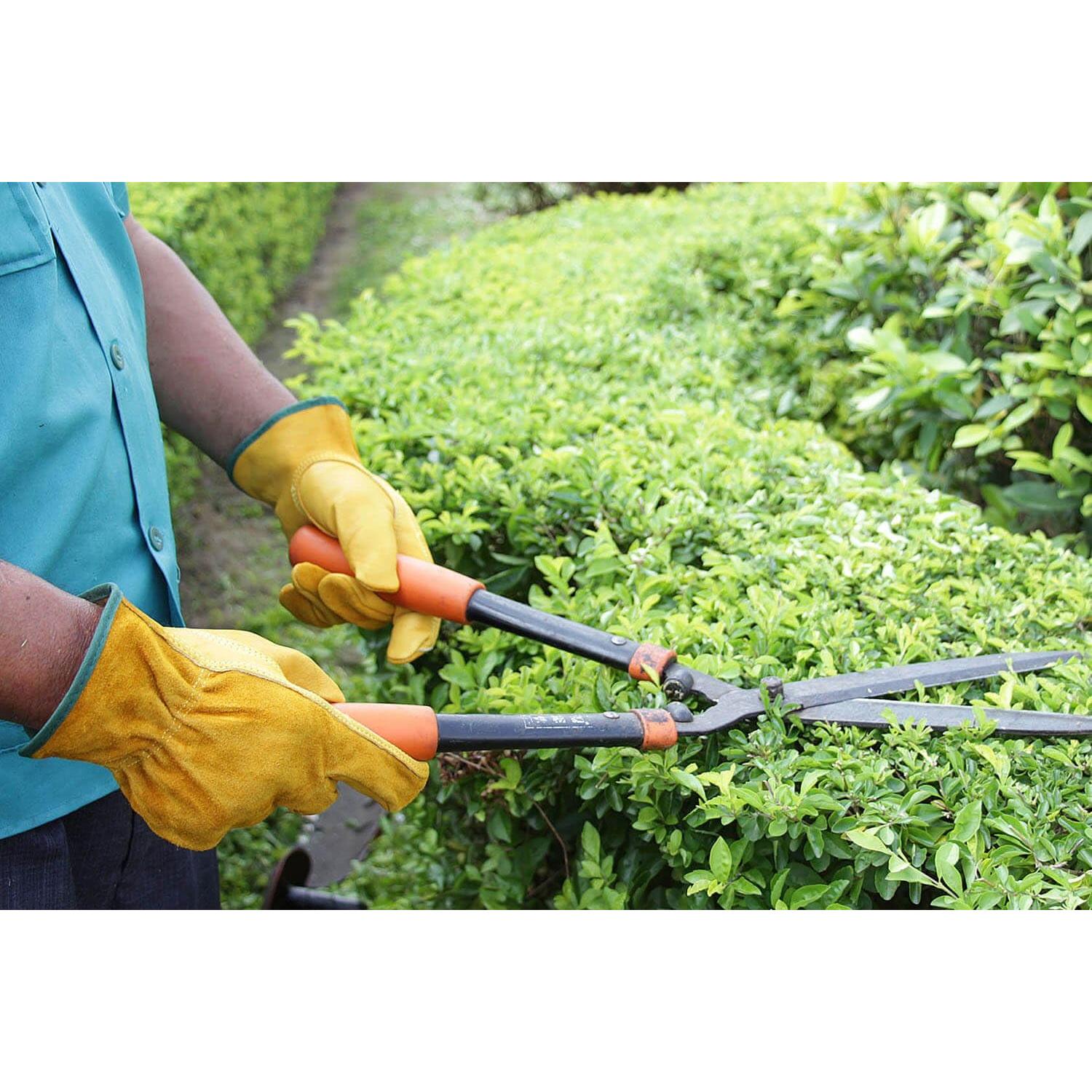 Guantes de trabajo OZERO de cuero para jardinería y construcción