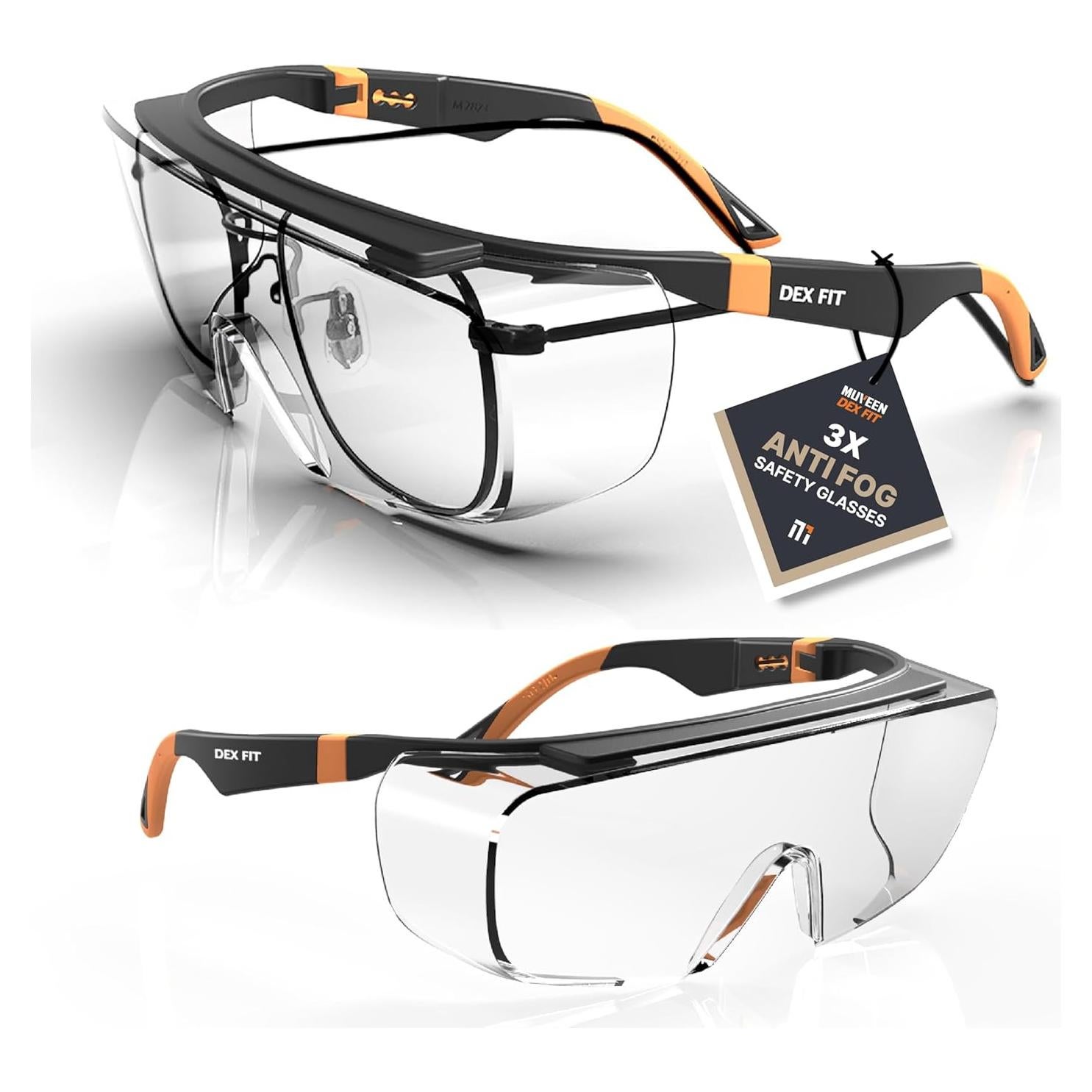 Gafas de Seguridad DEX FIT SG210 OTG Antivaho UV385