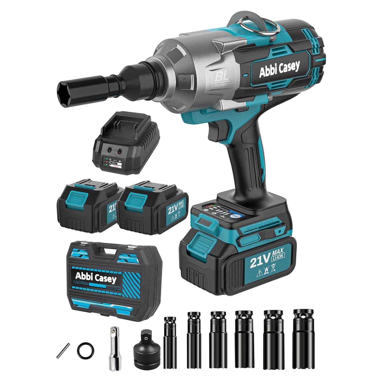 Llave de Impacto 3/4 Abbi Casey 2000N.m 4500 RPM con Baterías