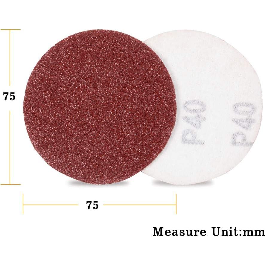 Discos de Lijado SPEEDWOX 100 pcs 76 mm 40 Granos Abrasivos