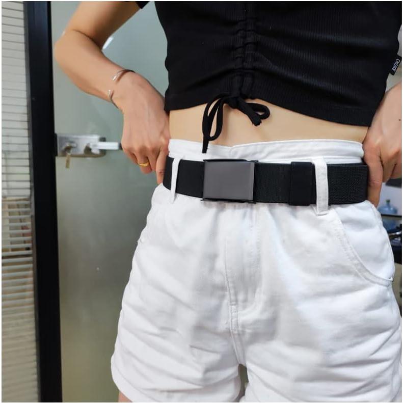 Cinturón Elástico Nylon Táctico Ajustable para Hombres