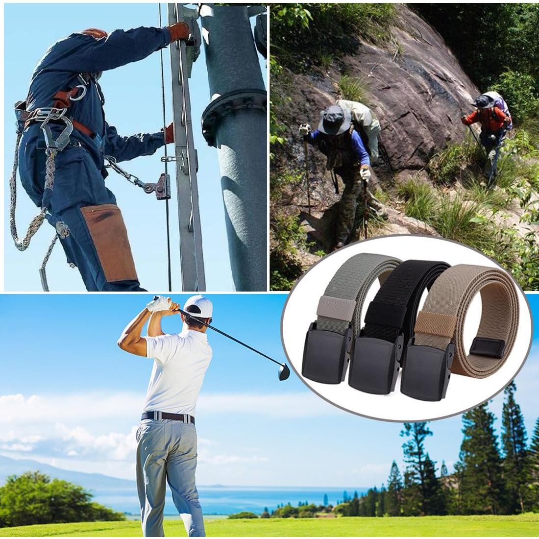 Cinturón Elástico Nylon Táctico Ajustable para Hombres